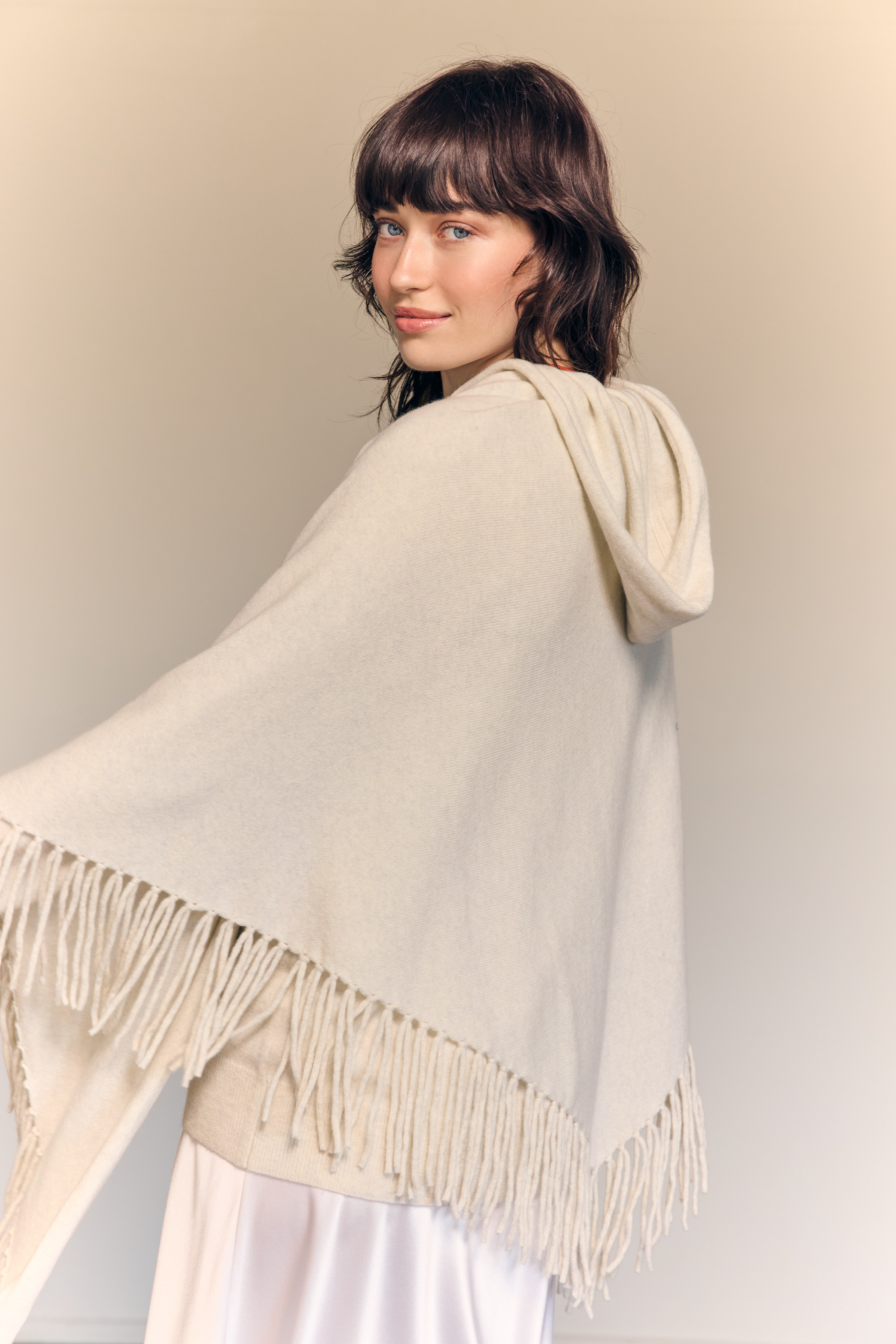 Joyce Cashmere Hoodie Nuvola