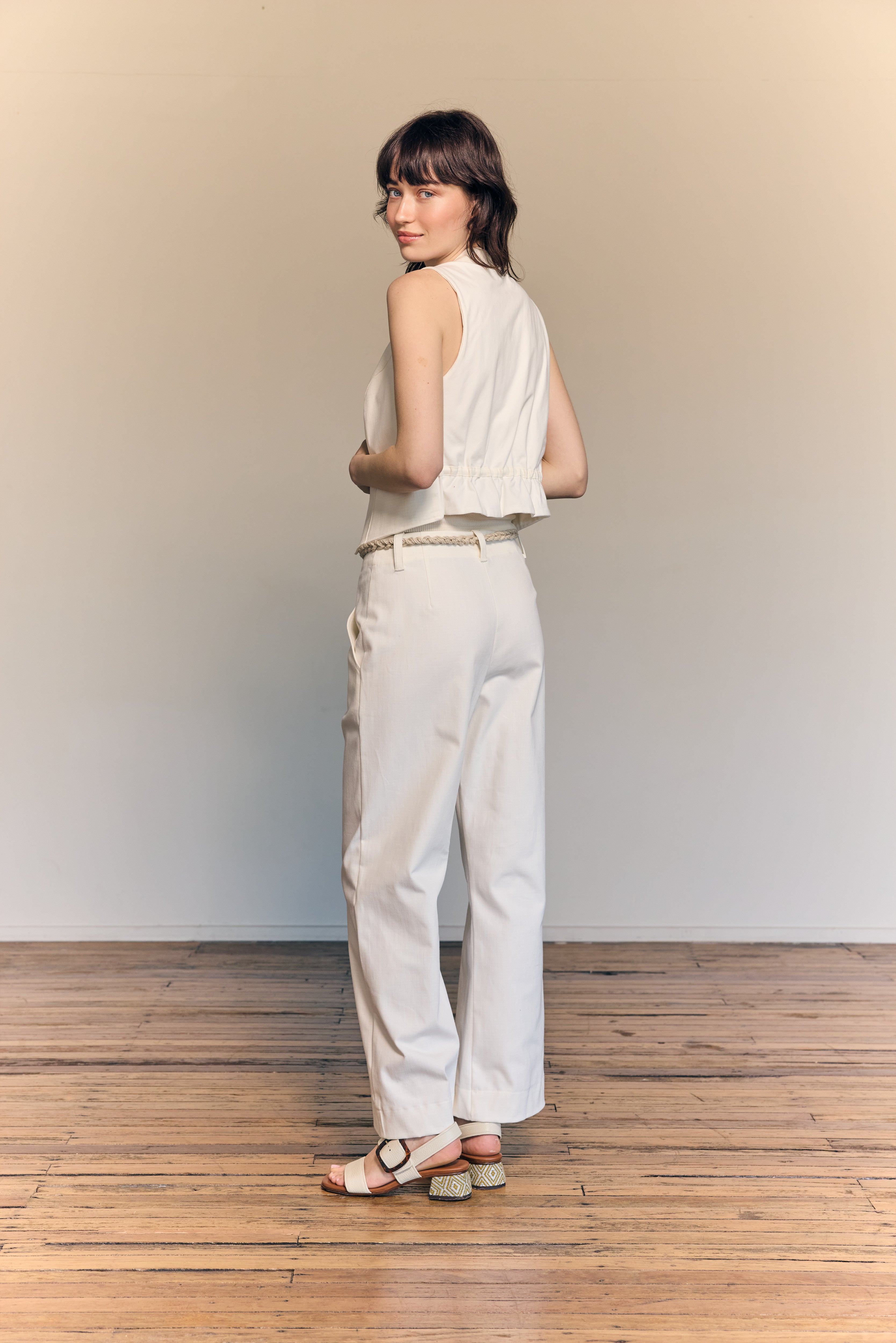 Penelope Pantalón Denim Blanco