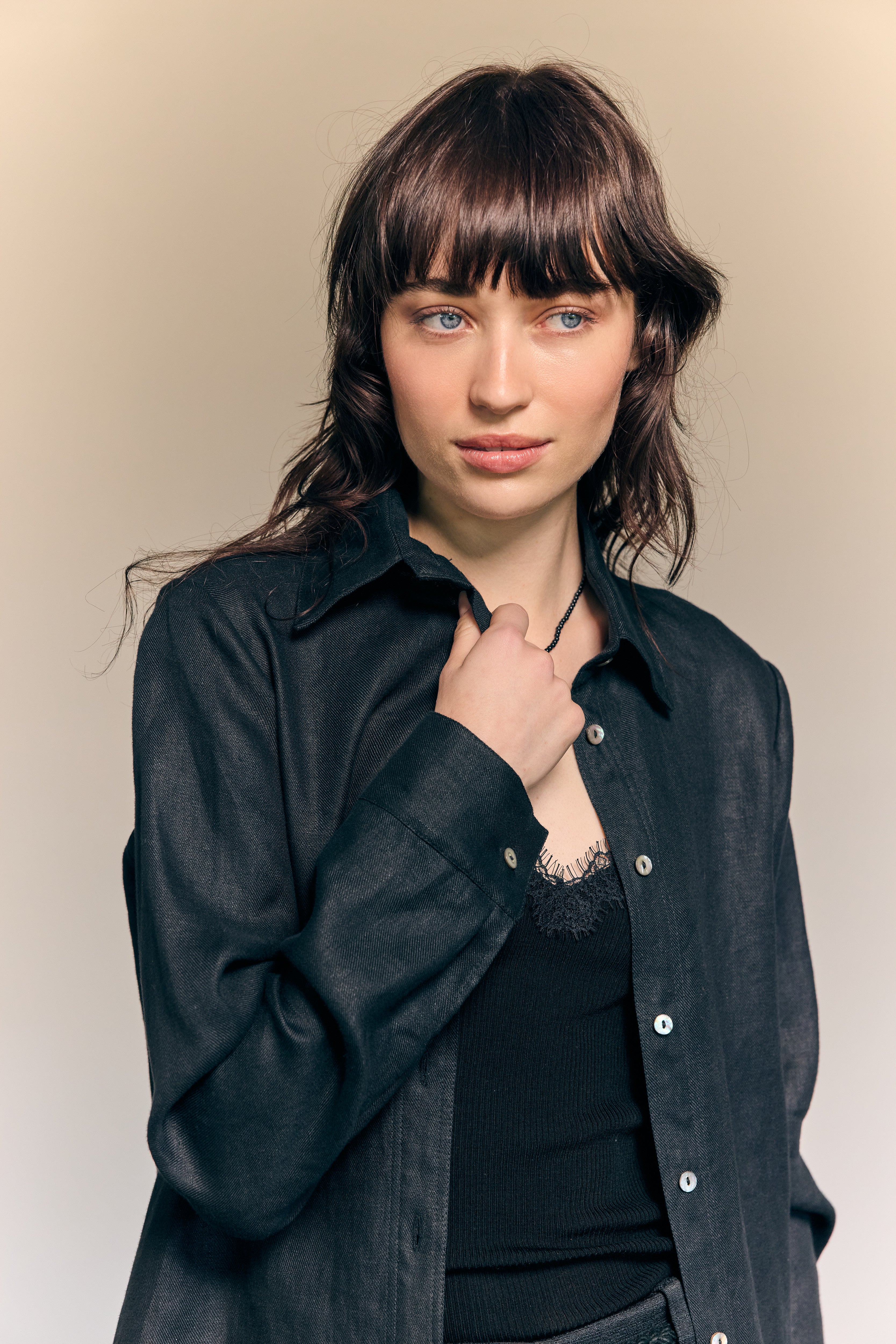 Chaqueta Adele Lino Crudo