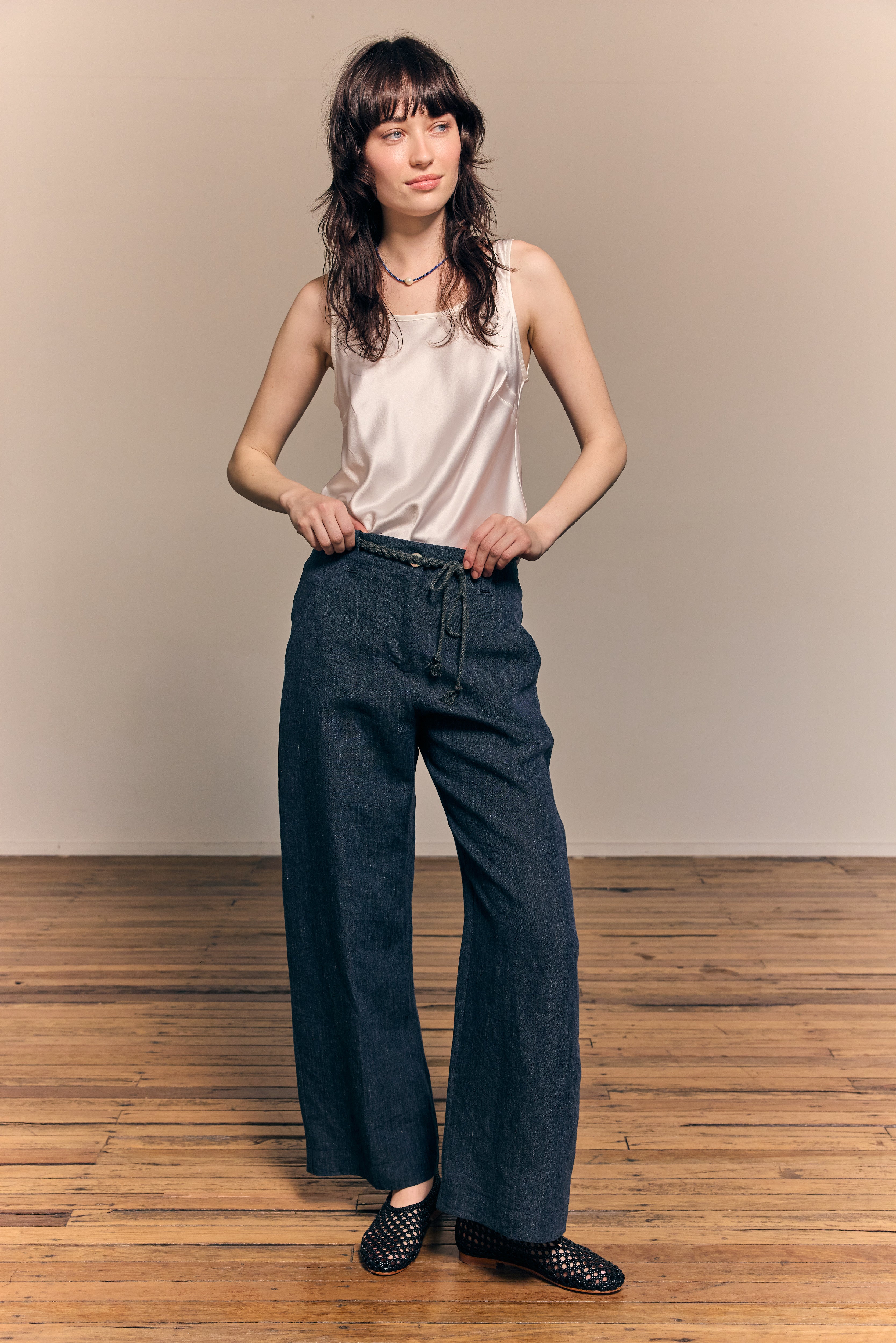 Penelope Linen Denim Pant
