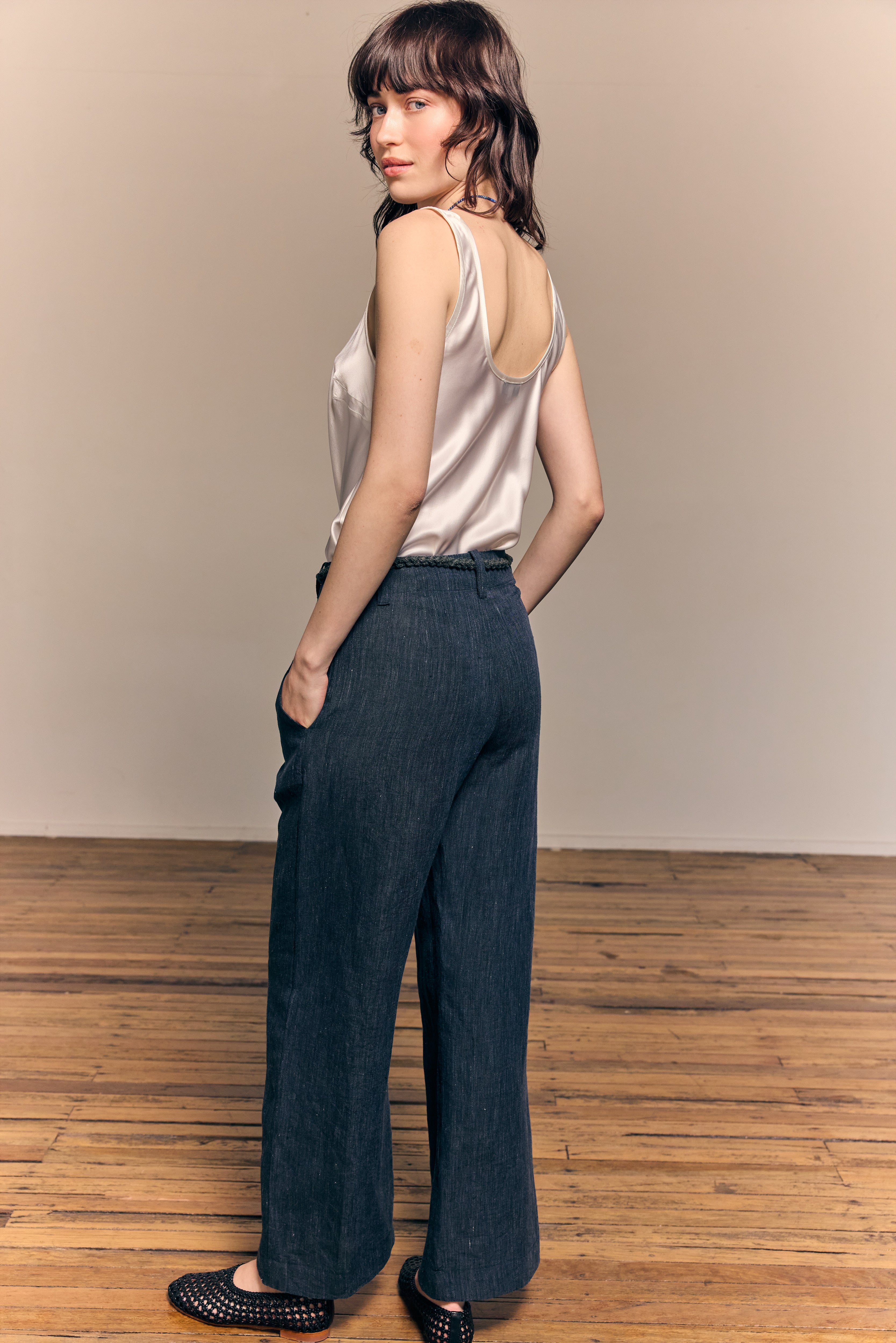 Penelope Linen Denim Pant