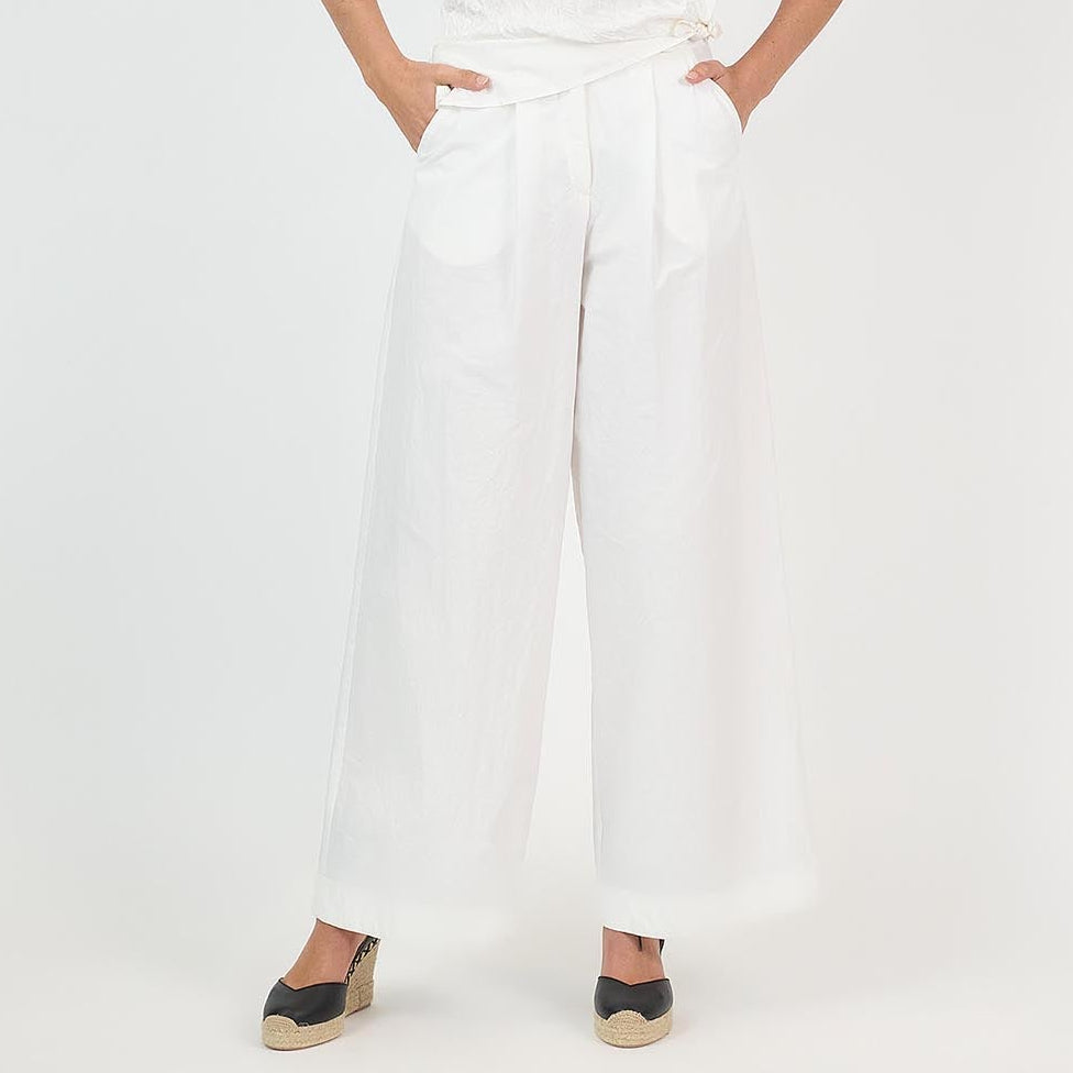 Charlie Pant Cotton White