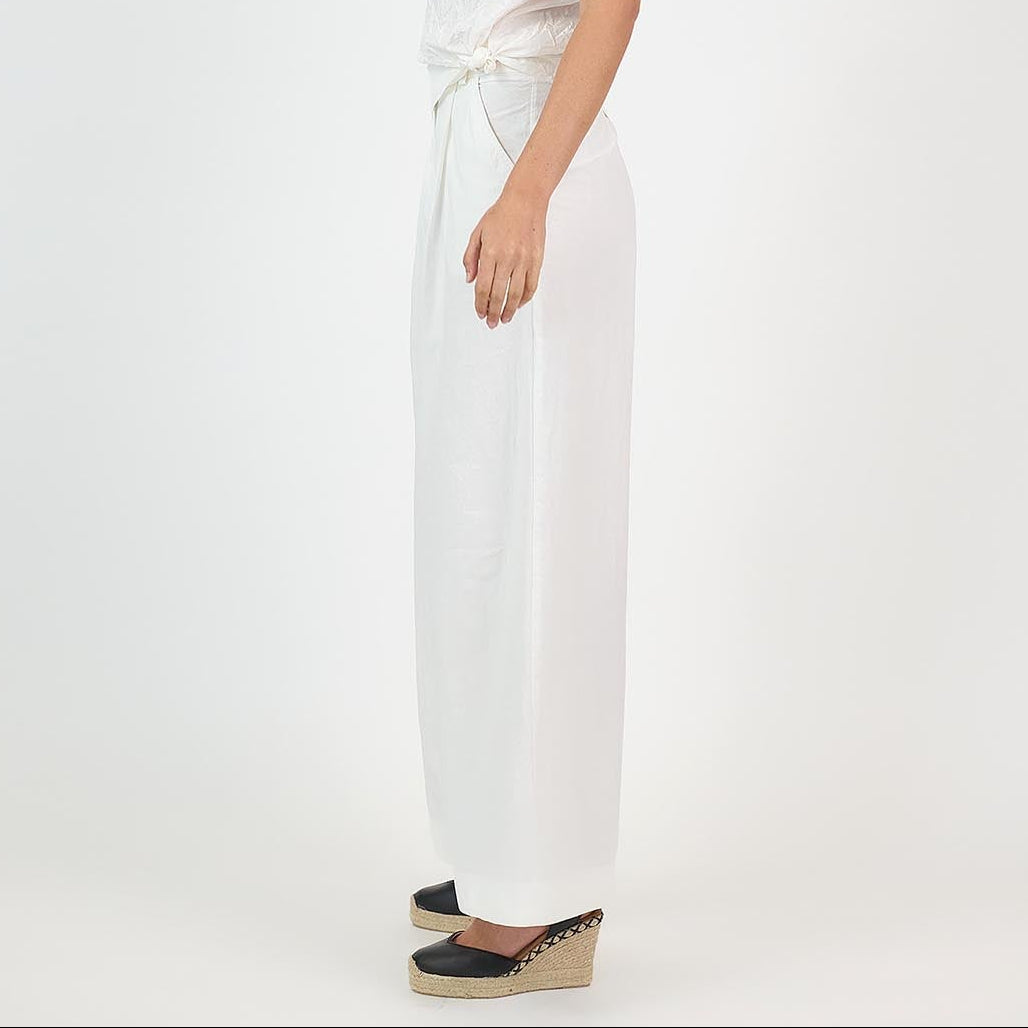 Charlie Pant Cotton White