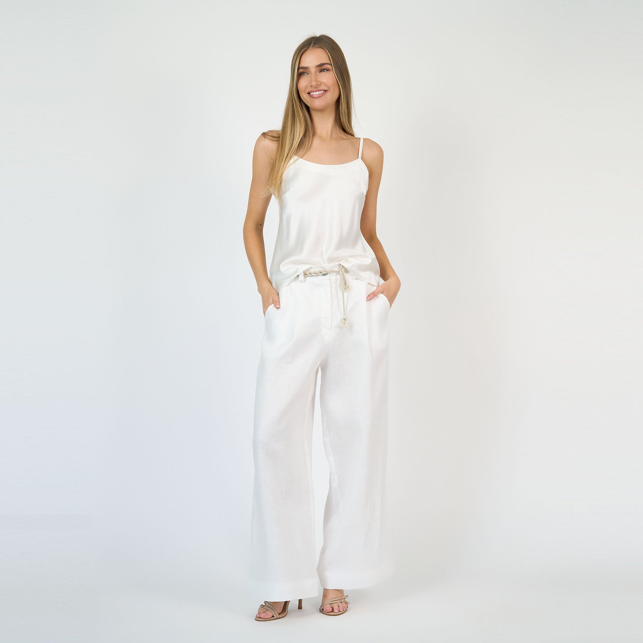 Sophia Camisole Silk White