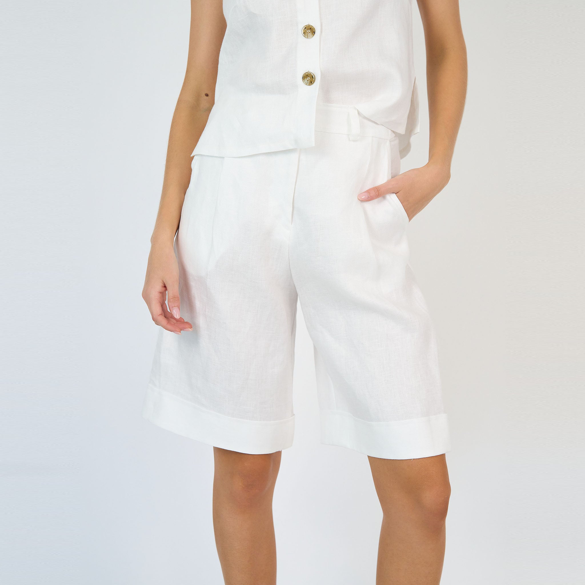 Charlie Jorts White Linen