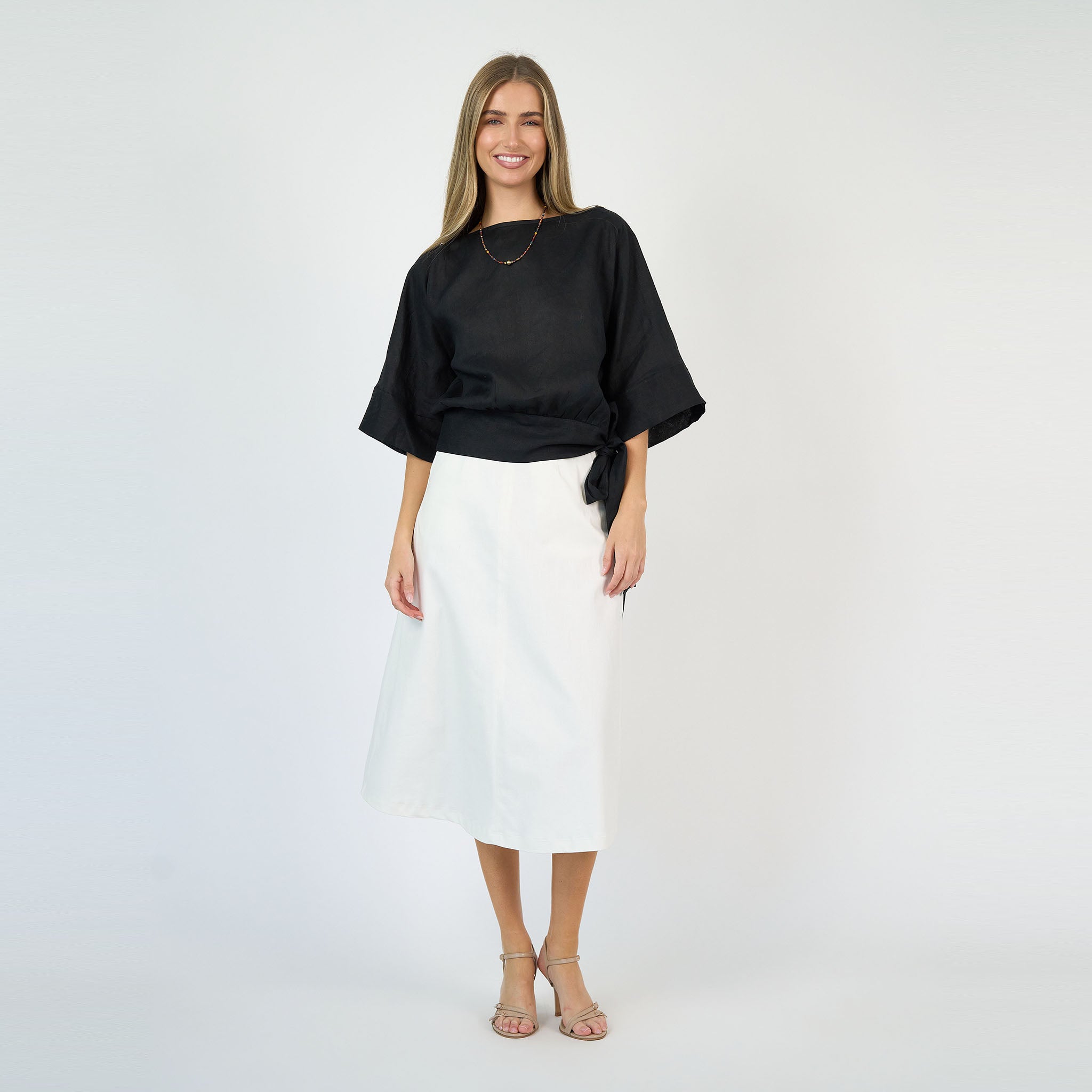 Kate Denim Skirt White