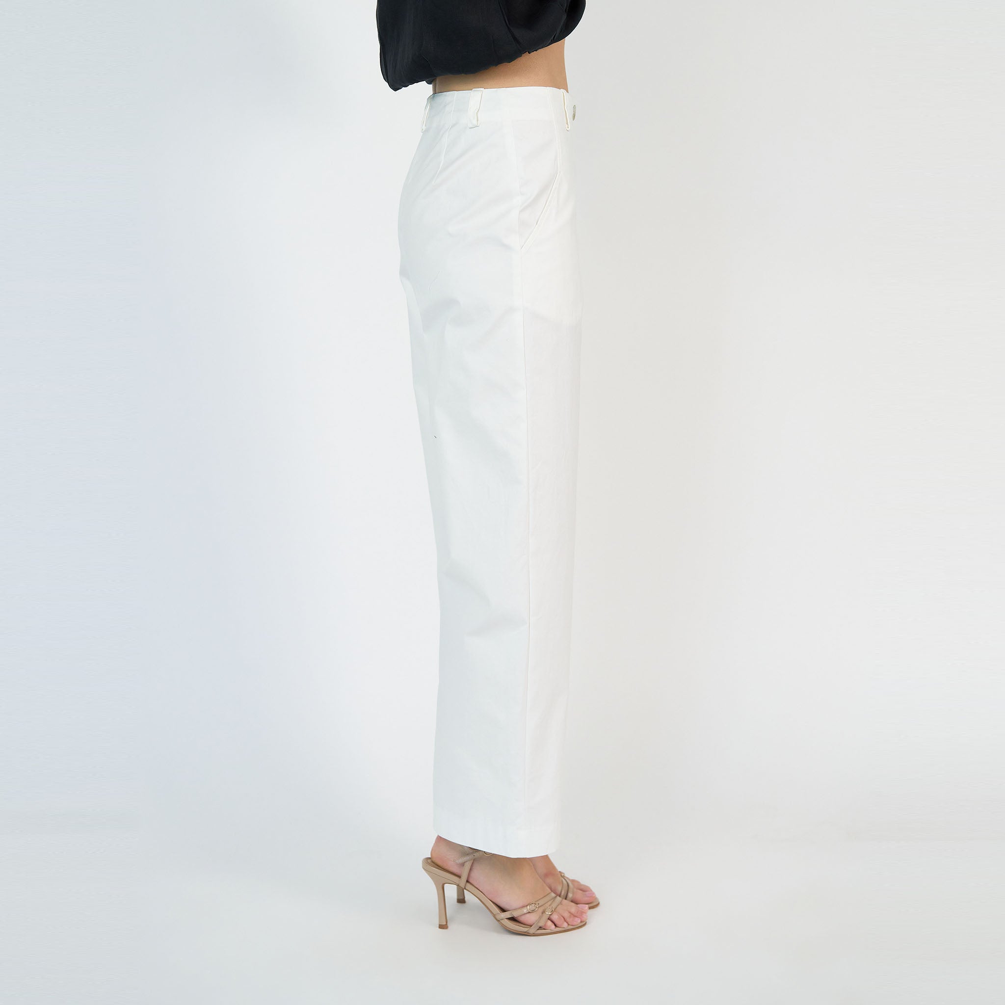 Penelope Pant White Cotton