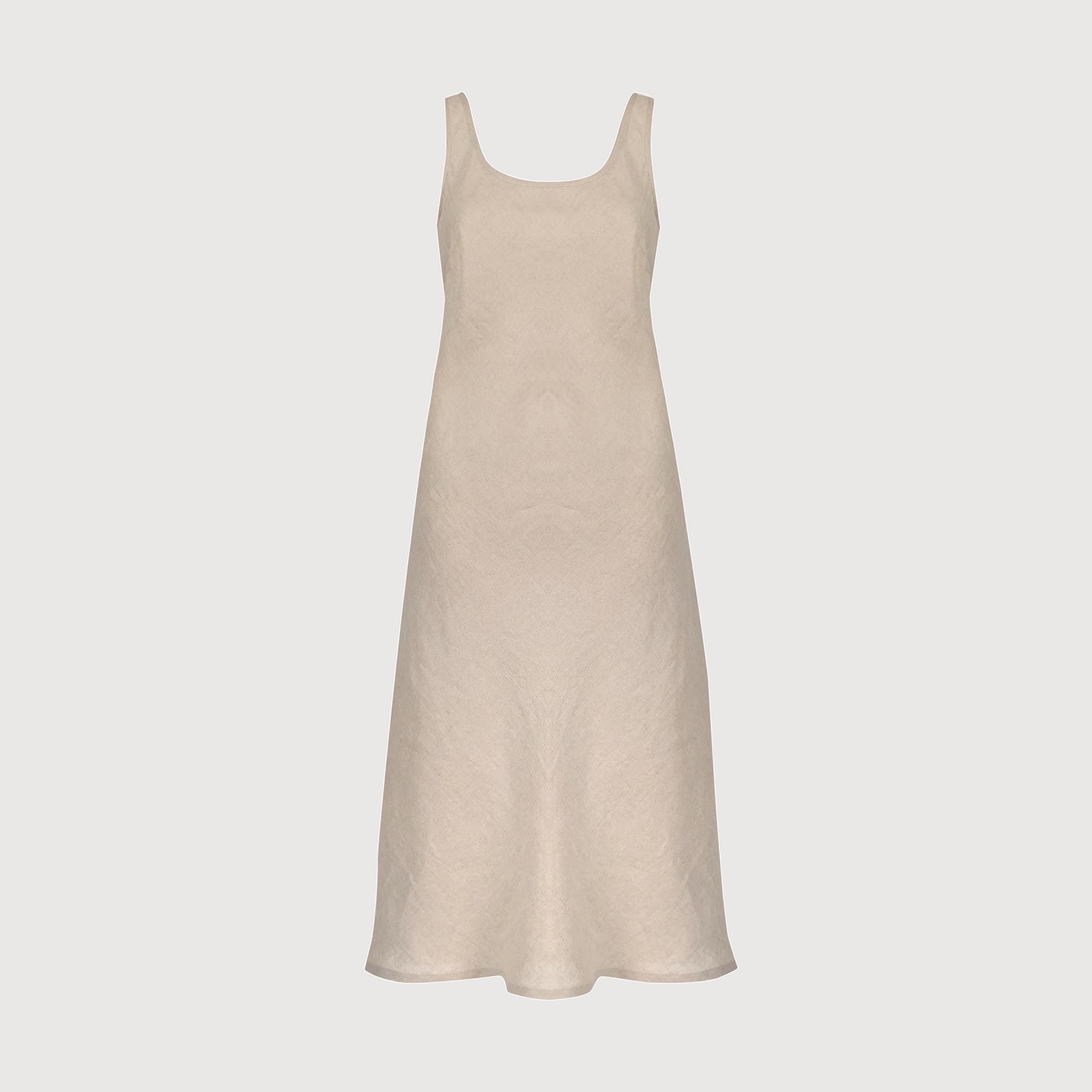 Coco Bias Dress Ecru Linen