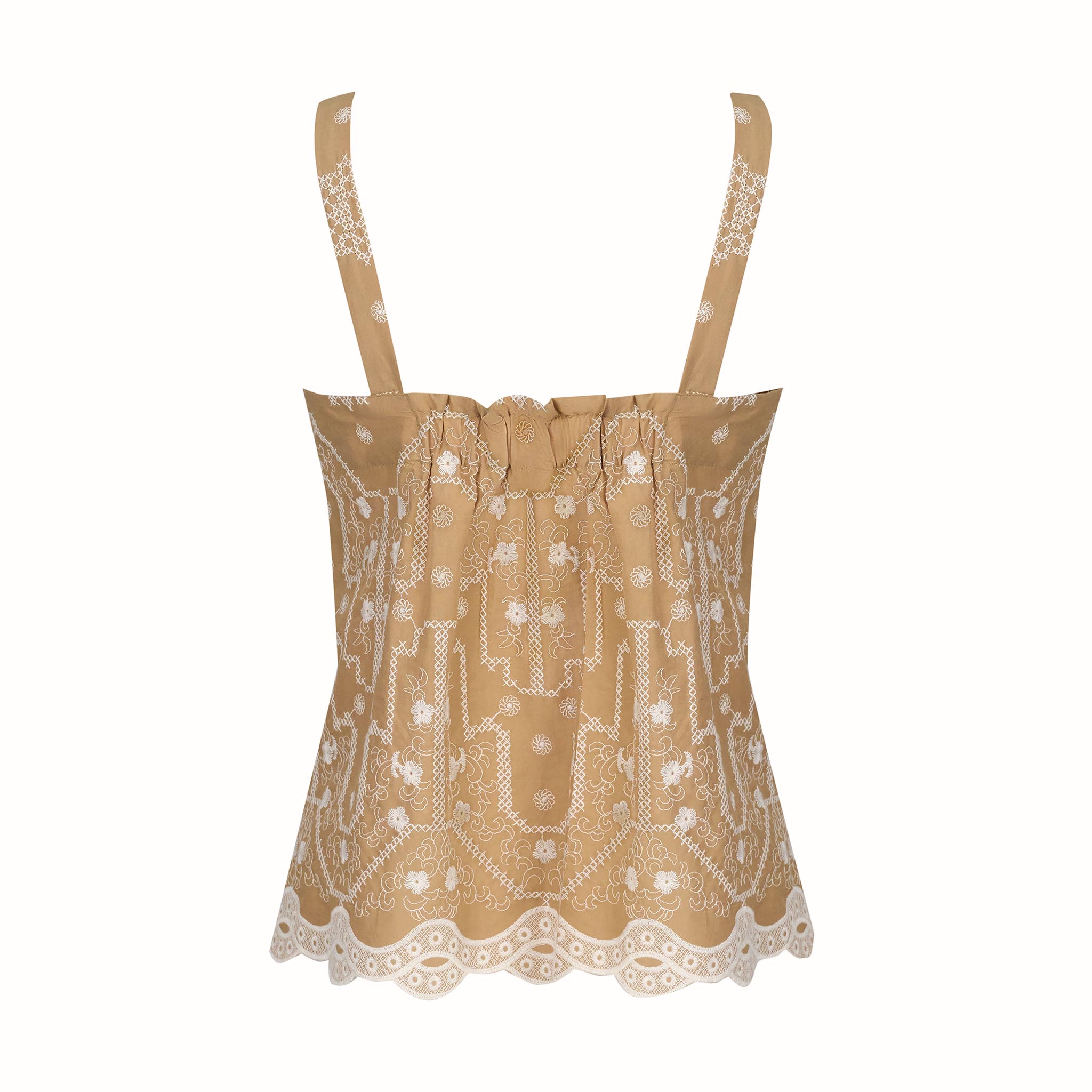 Elsa Cami Top Embroidered Cotton