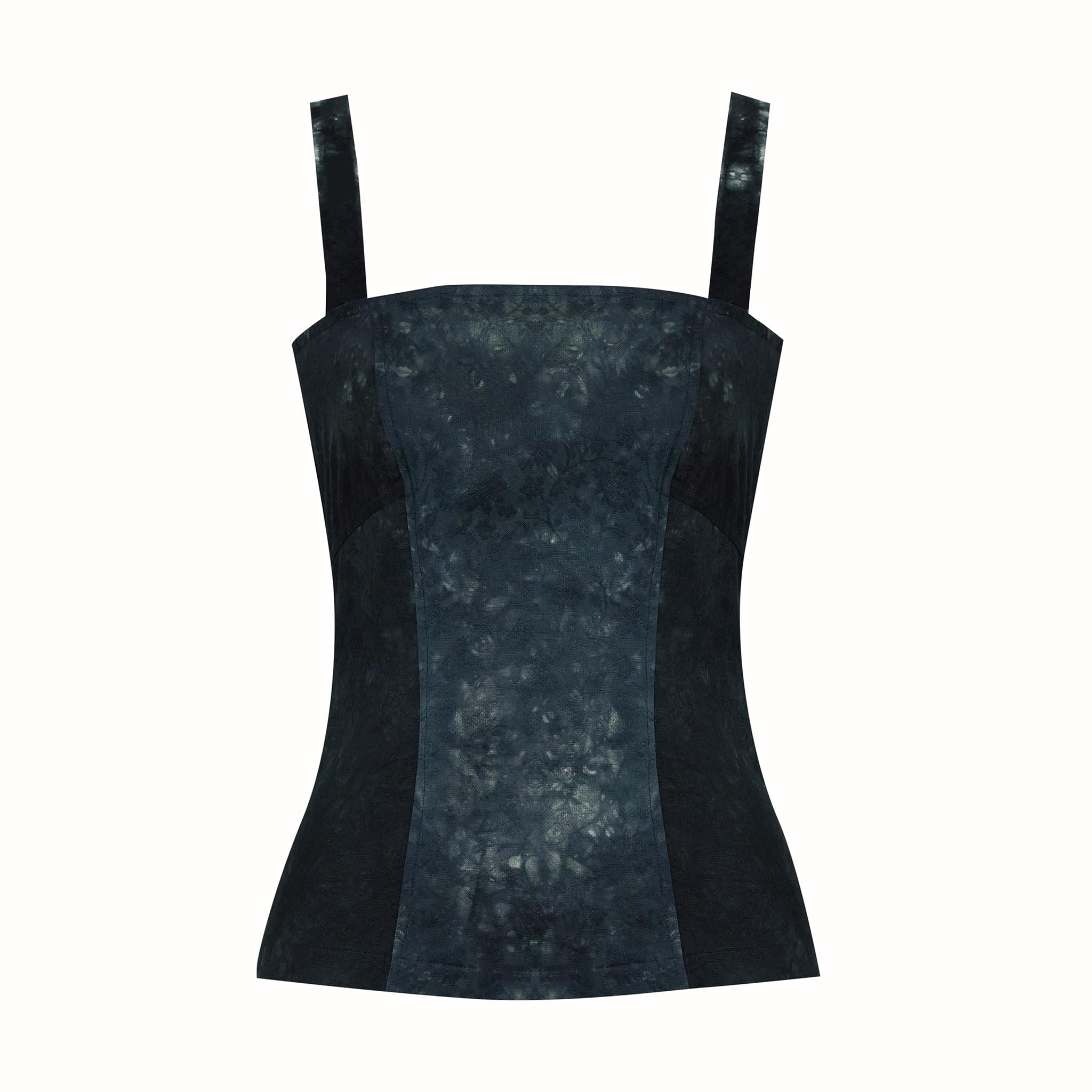 Cherie Bustier Ocean Cotton Shibori