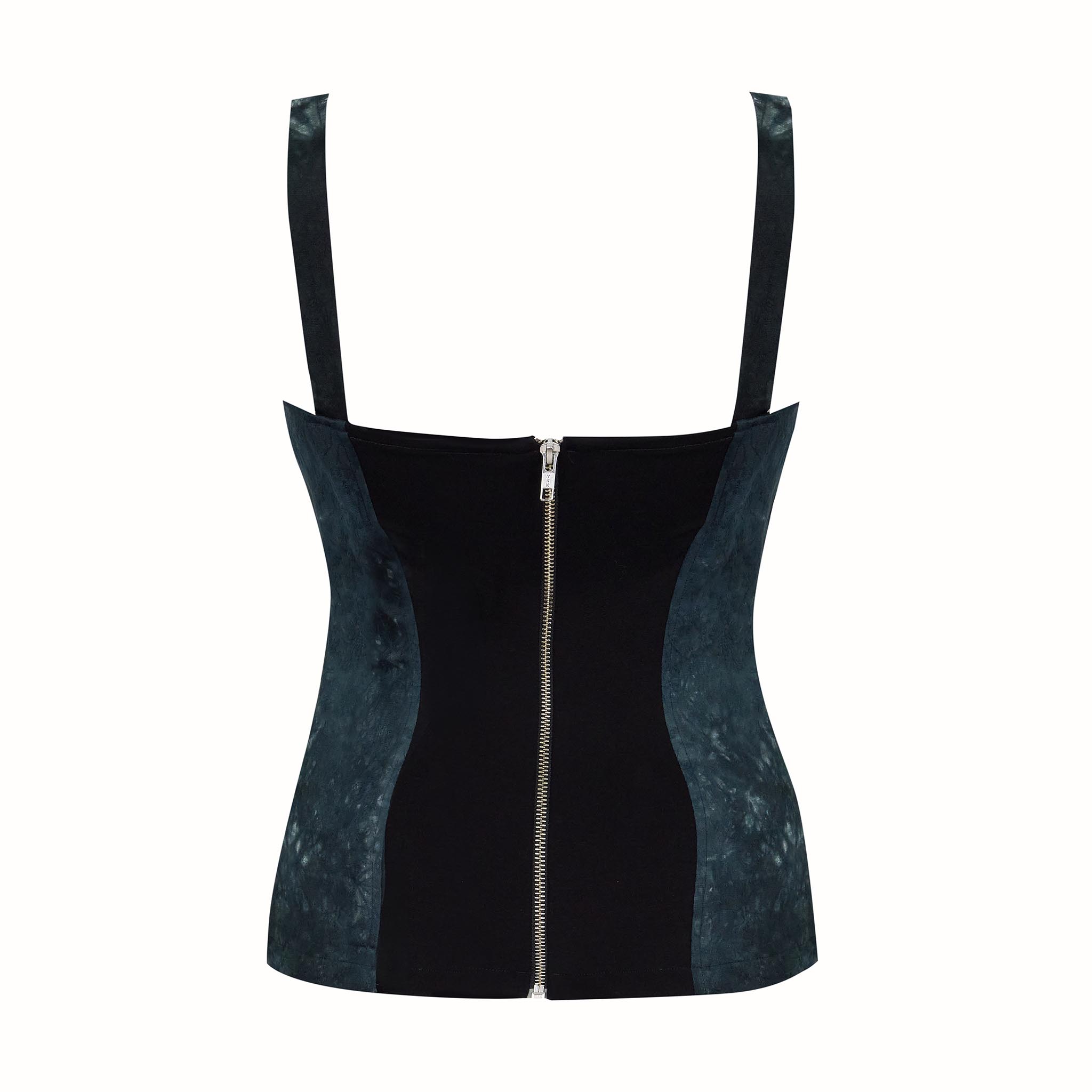 Cherie Bustier Ocean Cotton Shibori