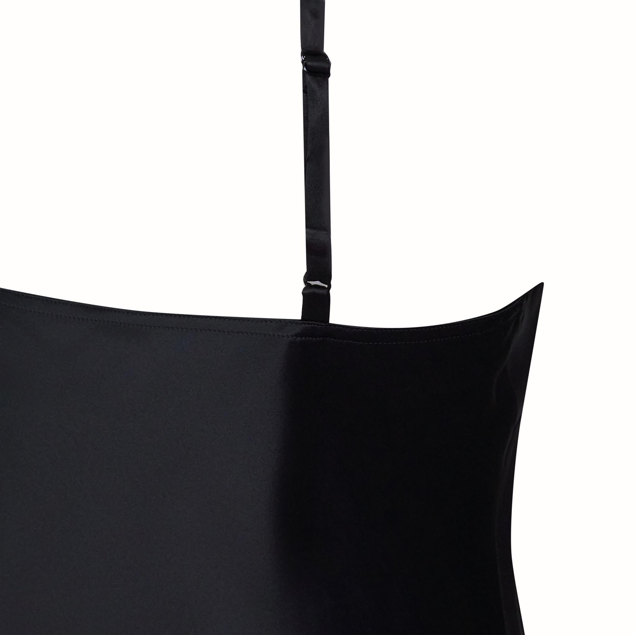 Sophia Bias Dress Silk Satin Black
