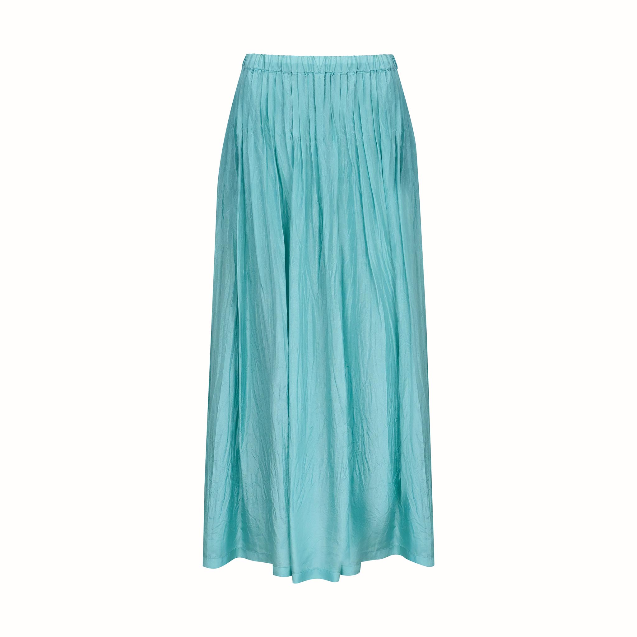 Giselle Maxi Skirt Silk Habotai Aqua
