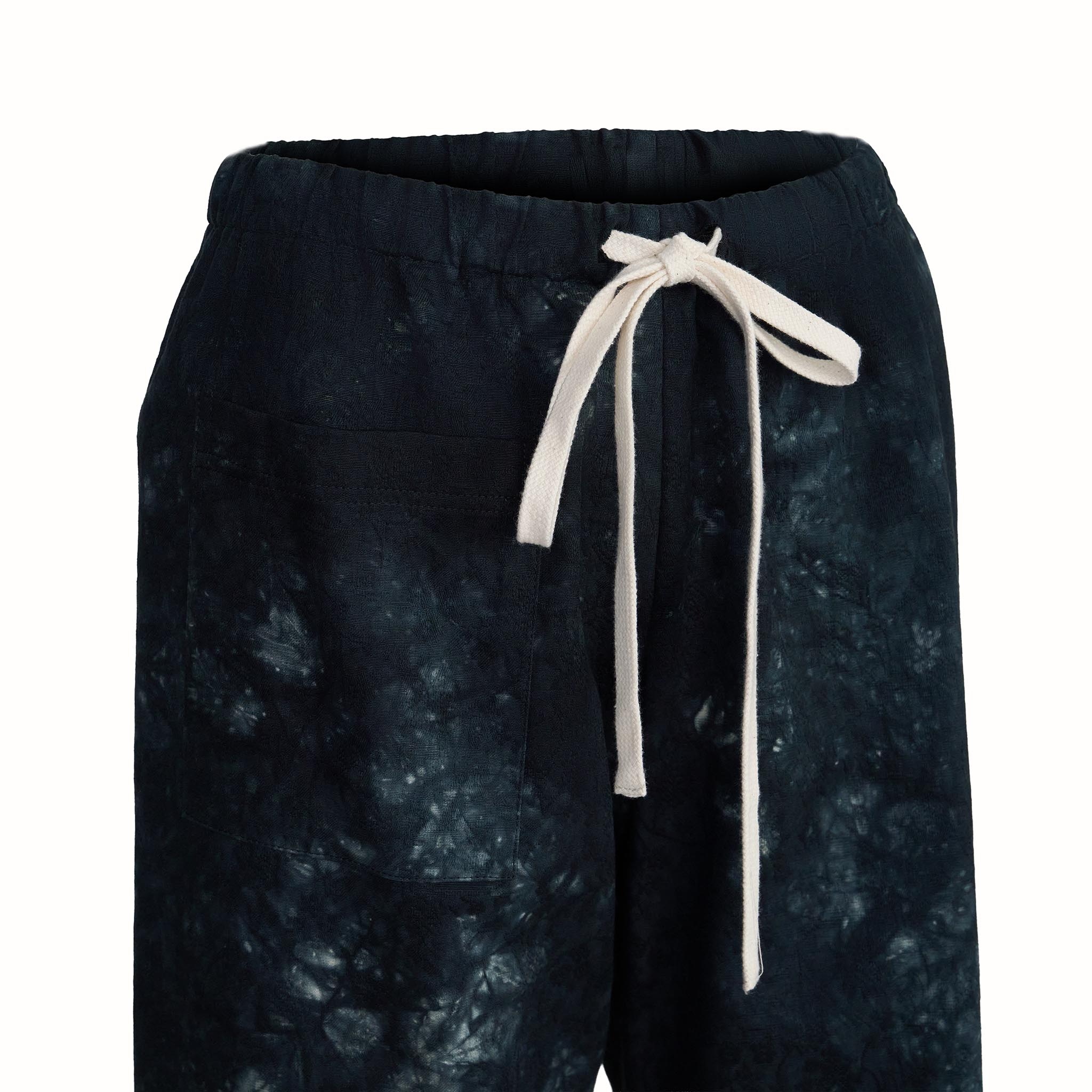 Florence Pant Ocean Shibori Cotton Jacquard