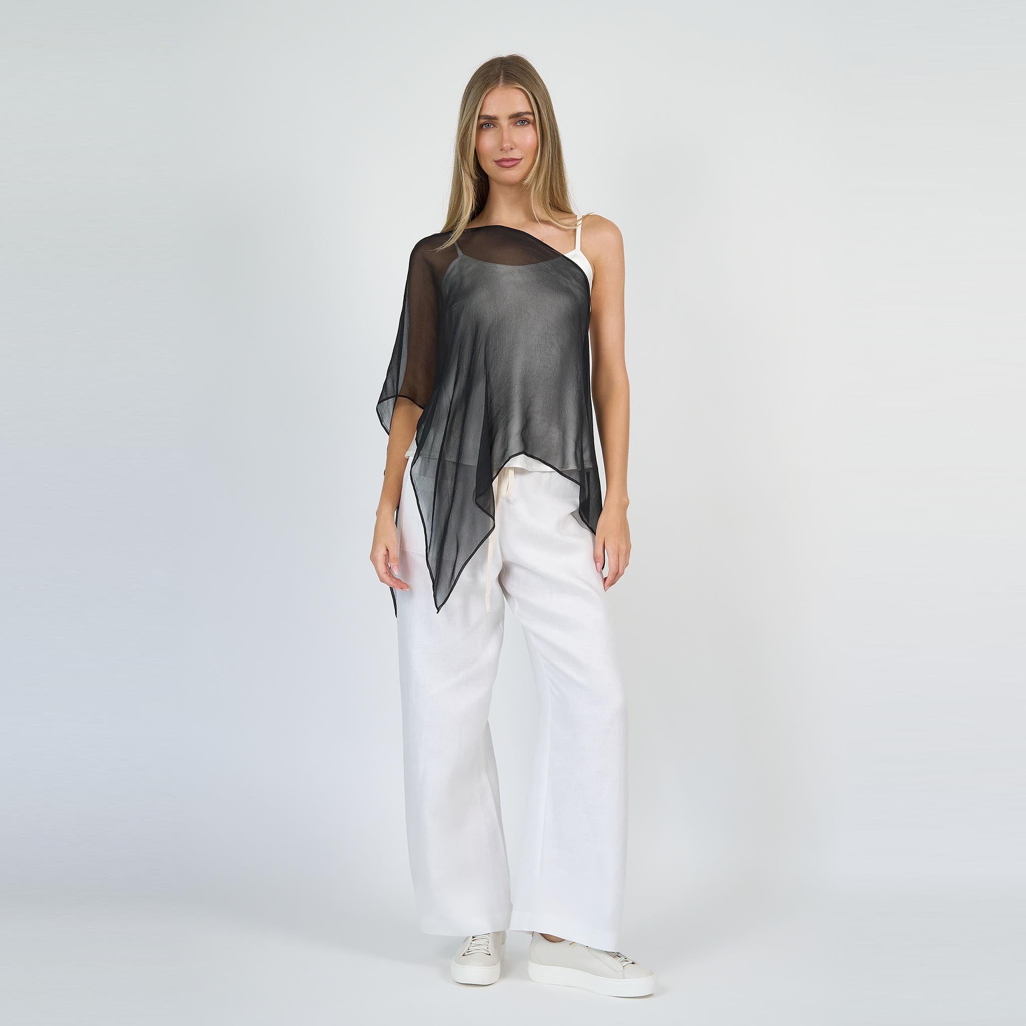 Grace Silk Poncho