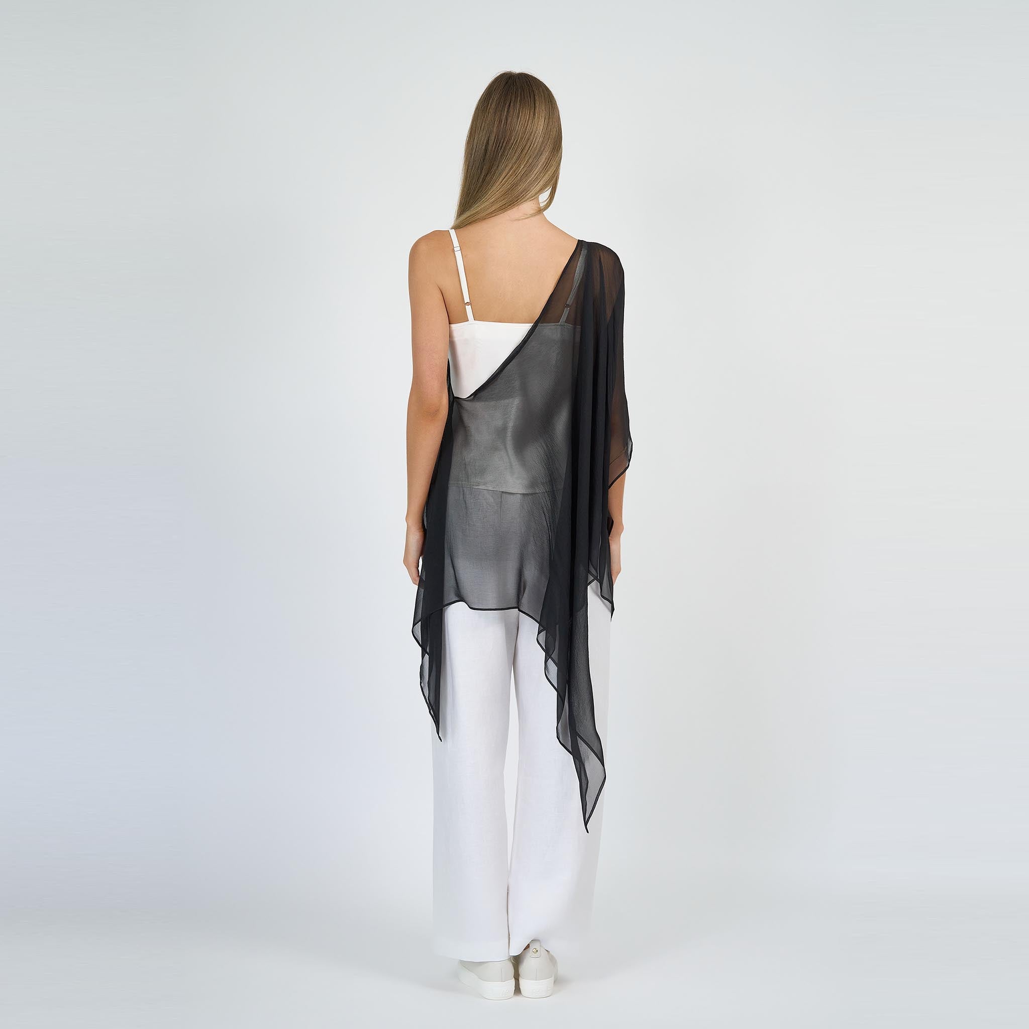 Grace Silk Poncho