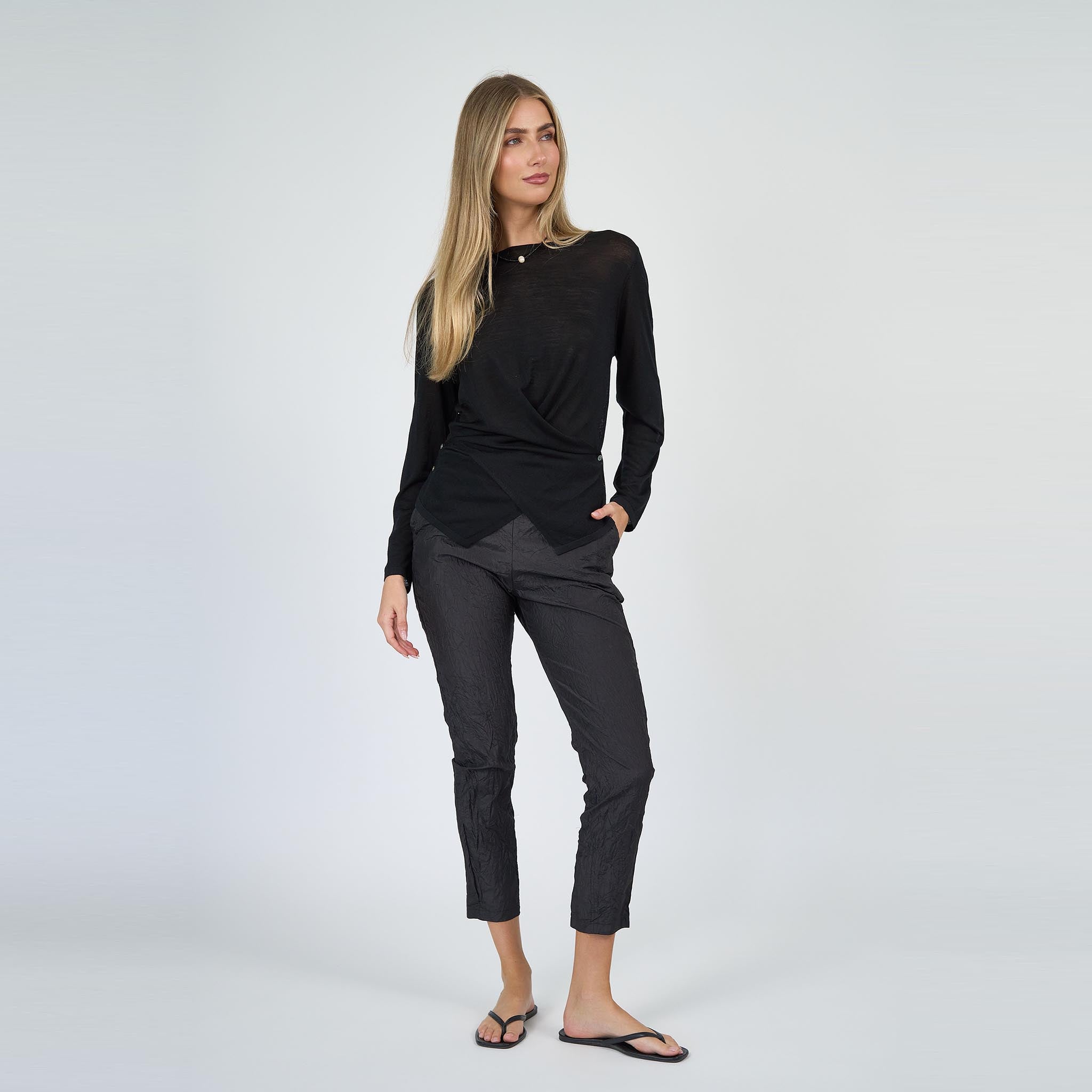 Emma Boatneck Knit Black