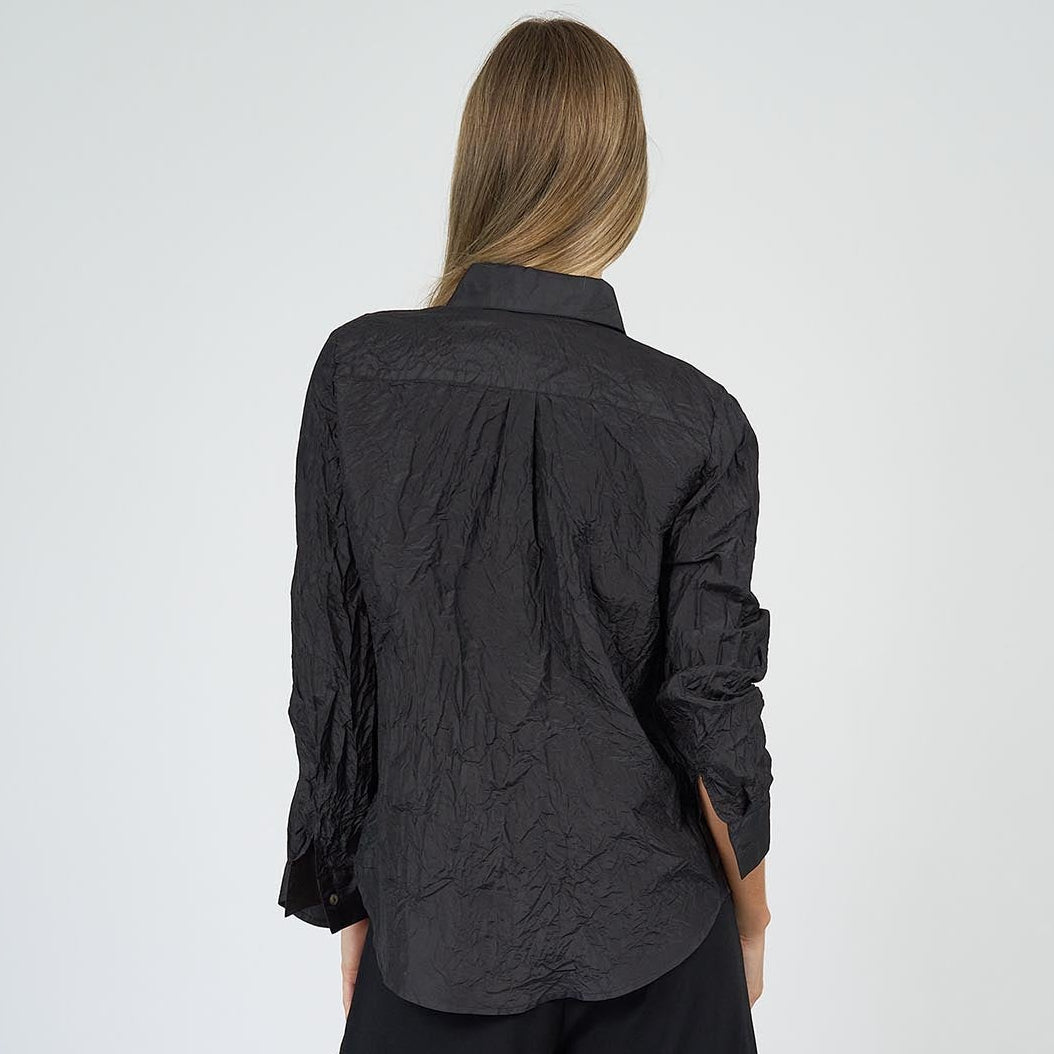 Adele Shirt Silk Taffeta Black