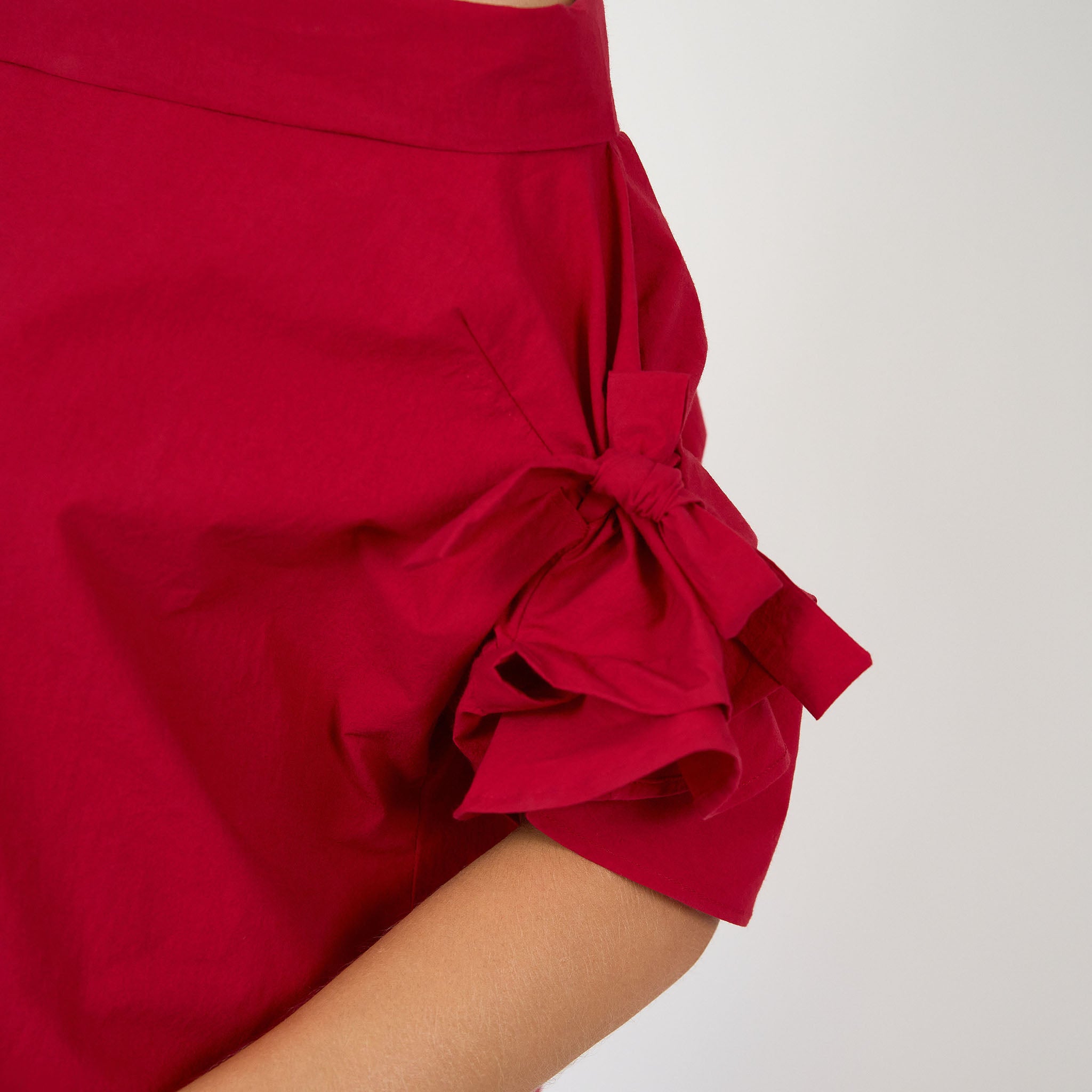 Cleo Blouse Japanese Brushed Cotton Red