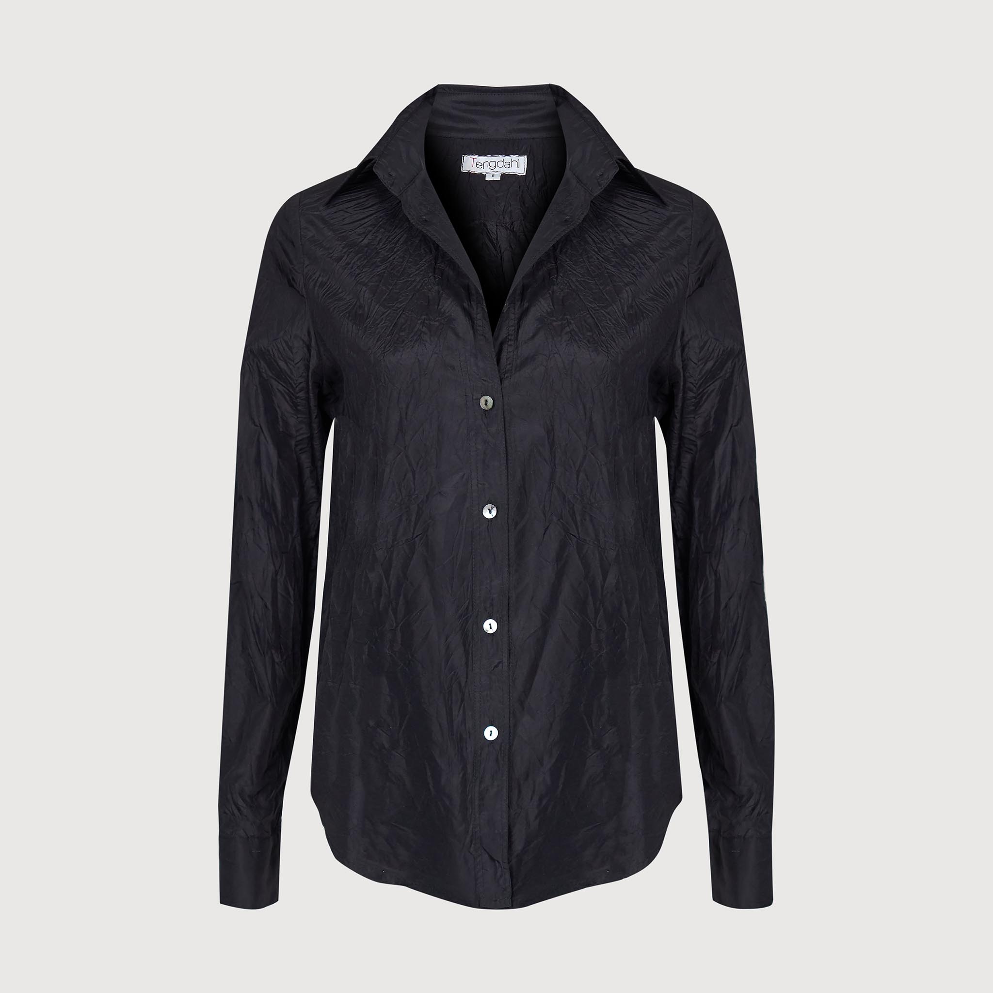 Adele Shirt Silk Taffeta Black