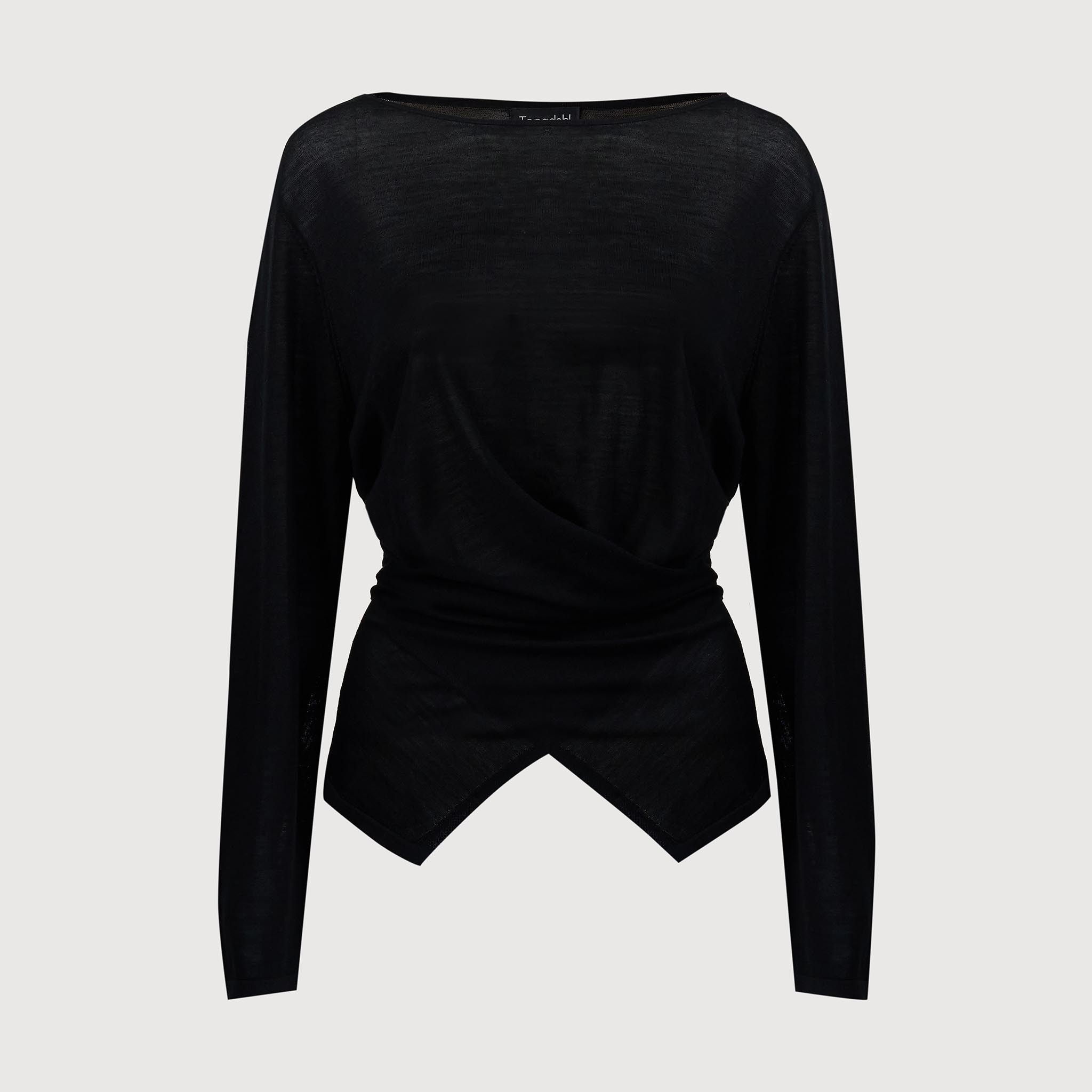 Emma Boatneck Knit Black