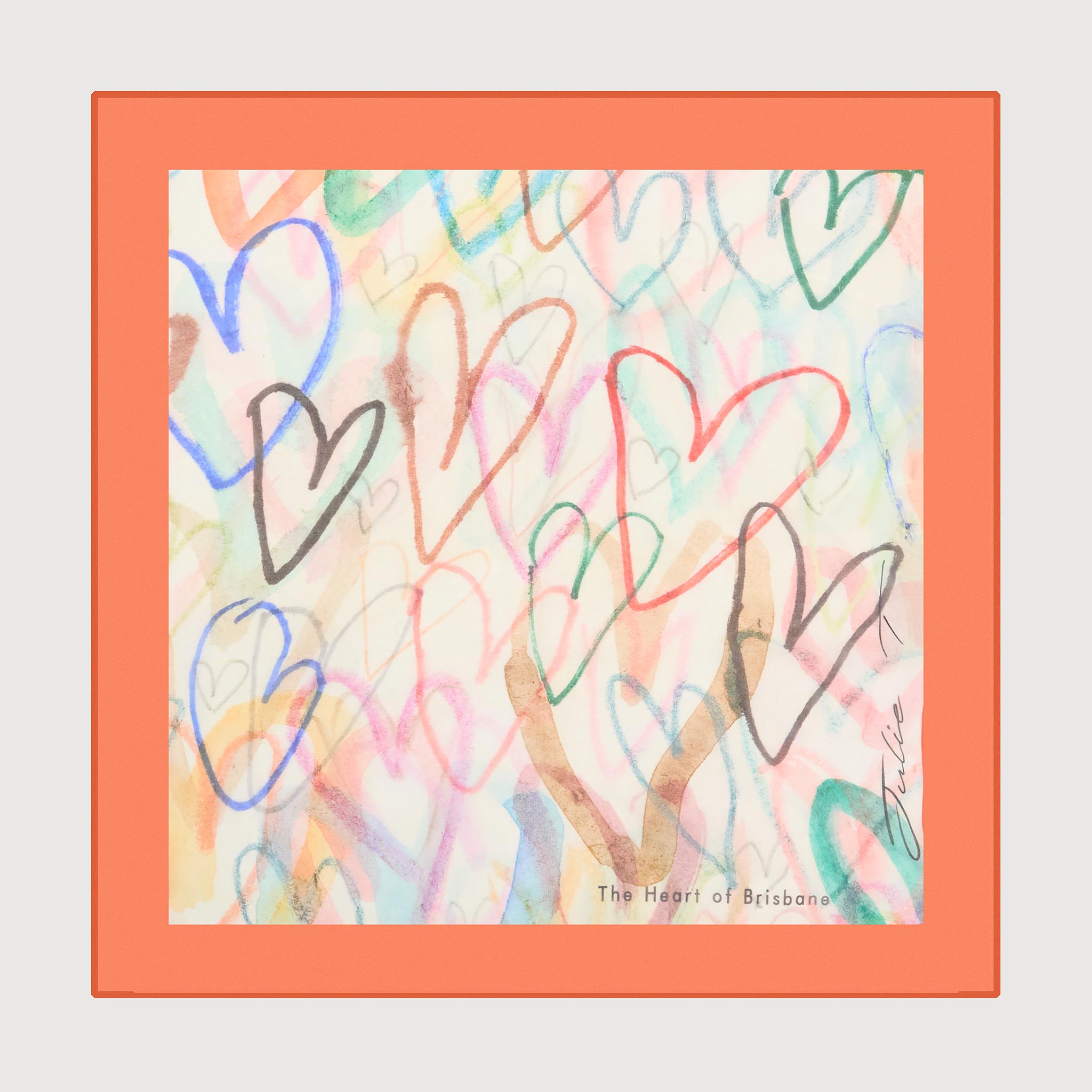 Heart 60cm scarf