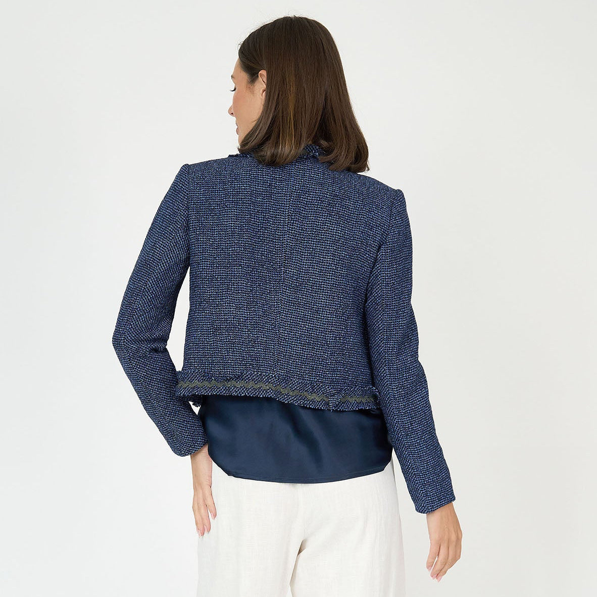 Kiko Tweed Jacket Marine
