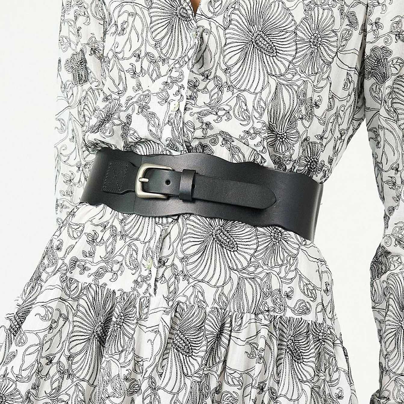 Kate Leather Belt Black