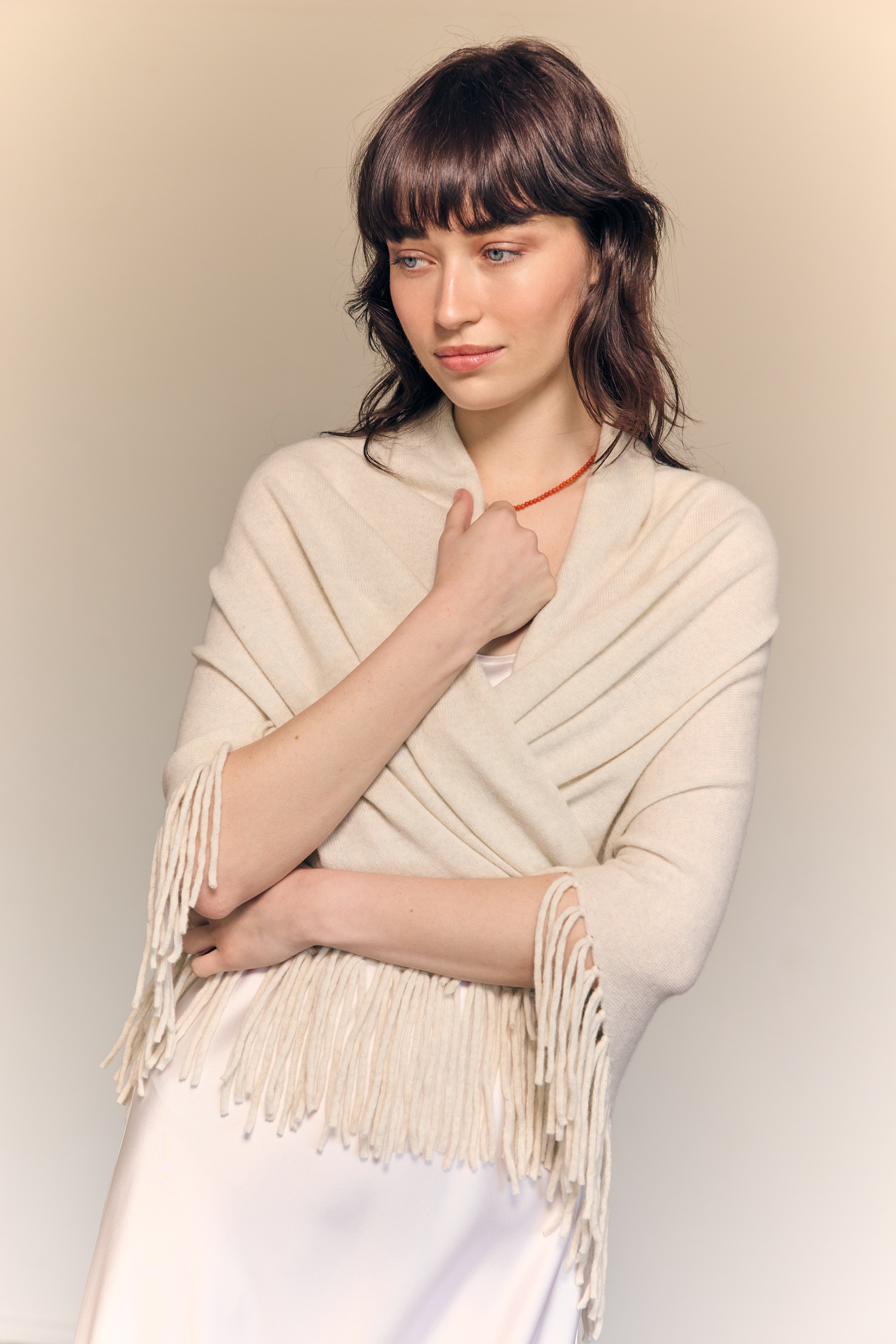 Kimberley Cashmere Shawl Nuvola