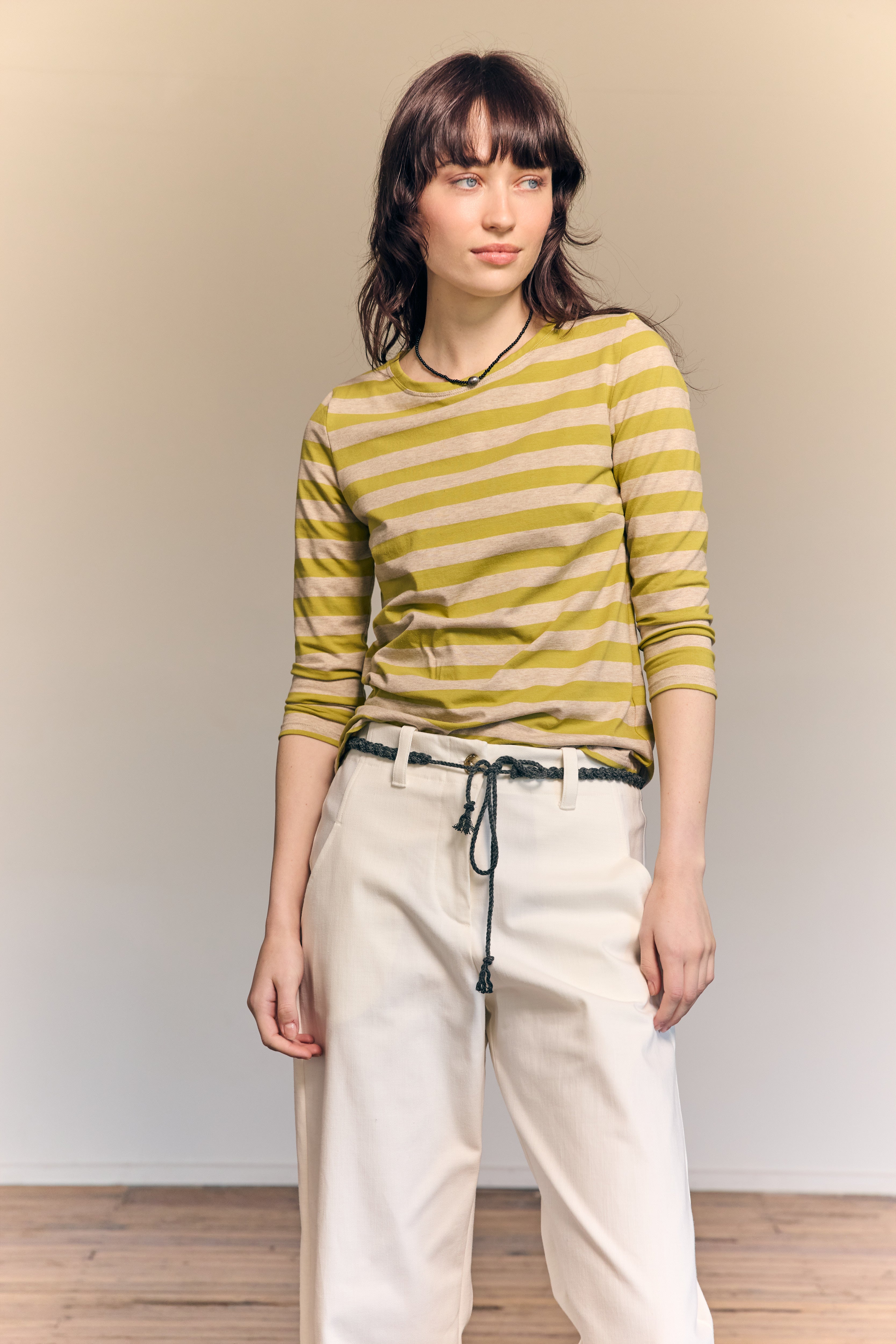 Camiseta de manga 3/4 a rayas Kate Classic