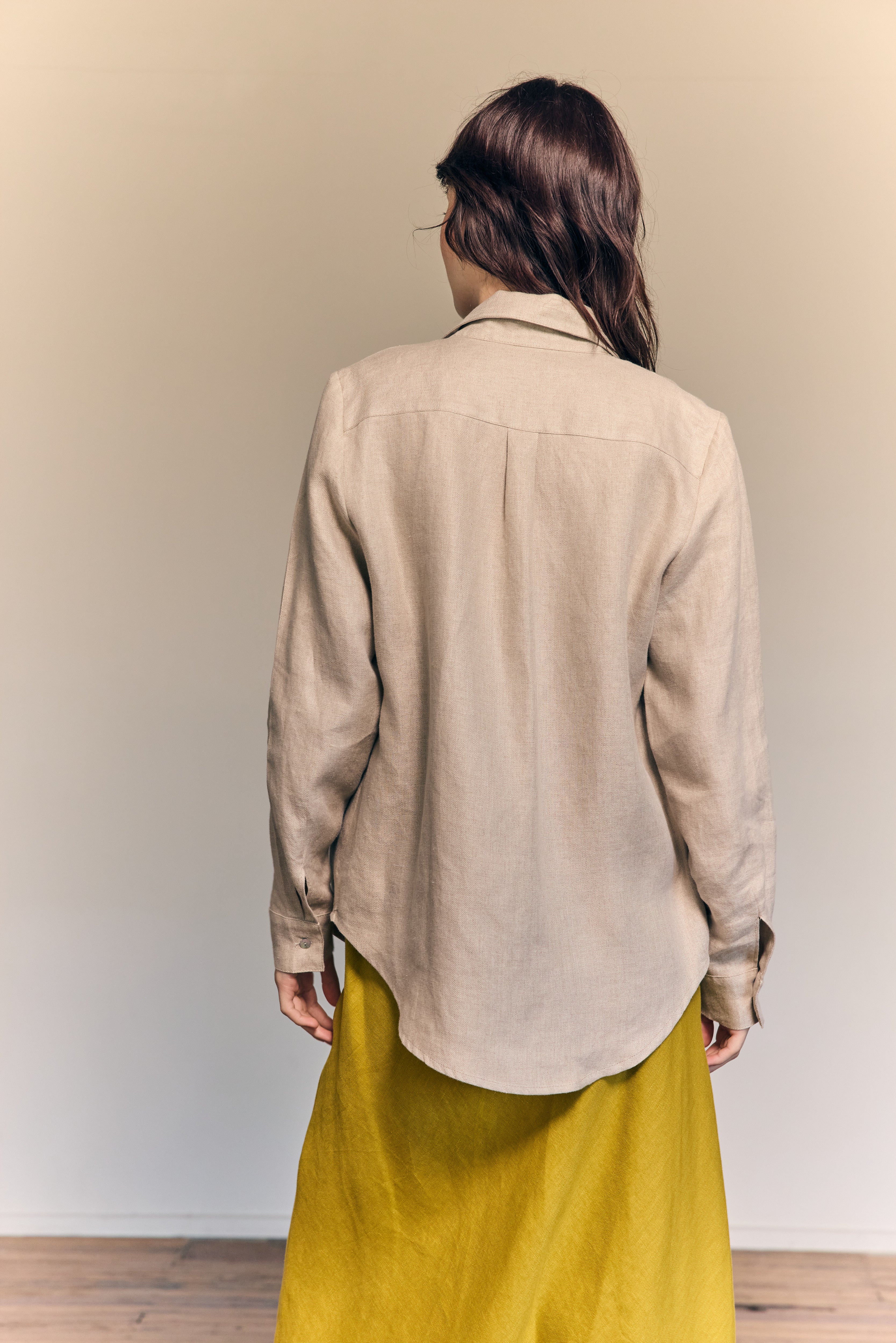 Chaqueta Adele Lino Crudo