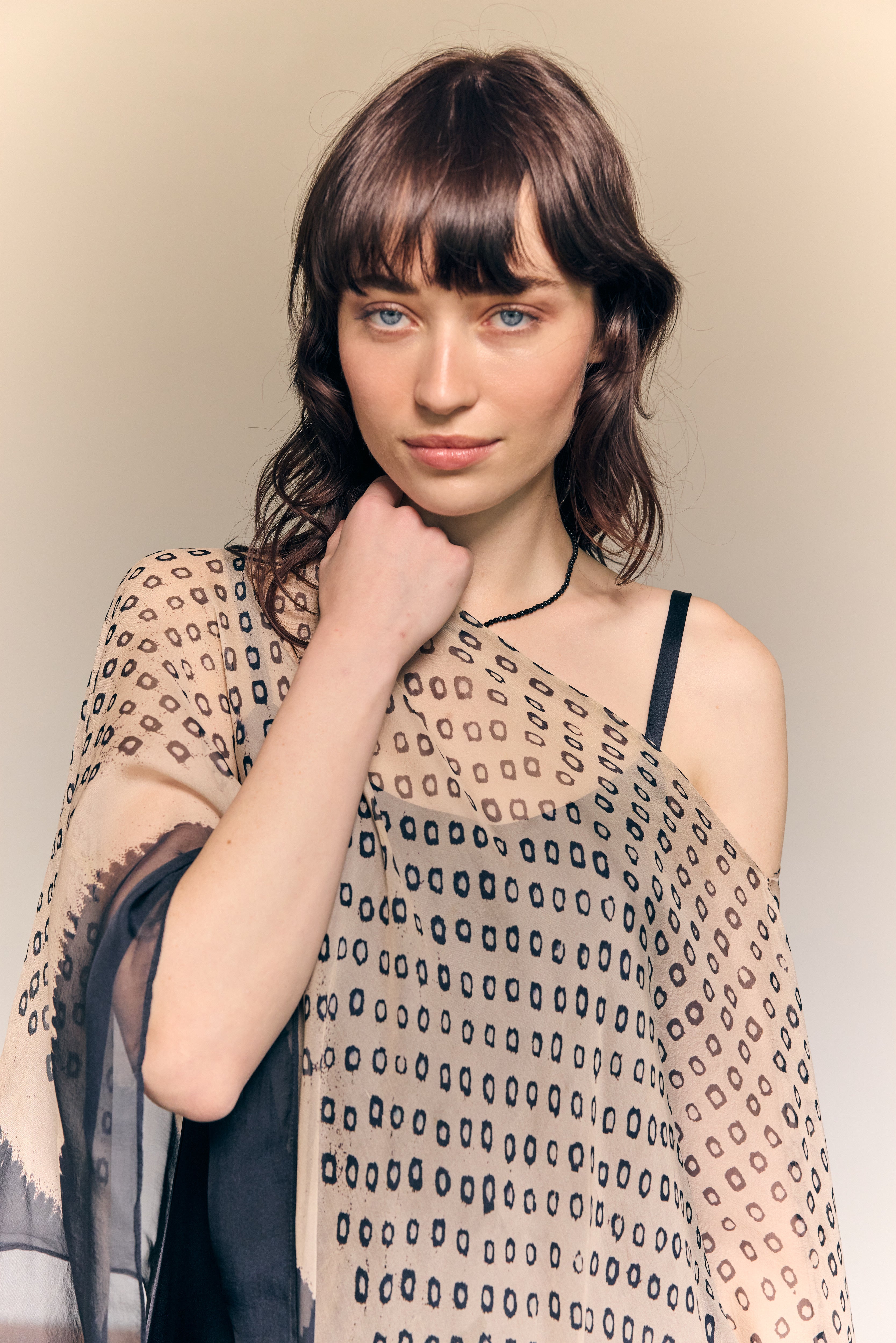 Amour Fati Poncho - Pure Silk Chiffon