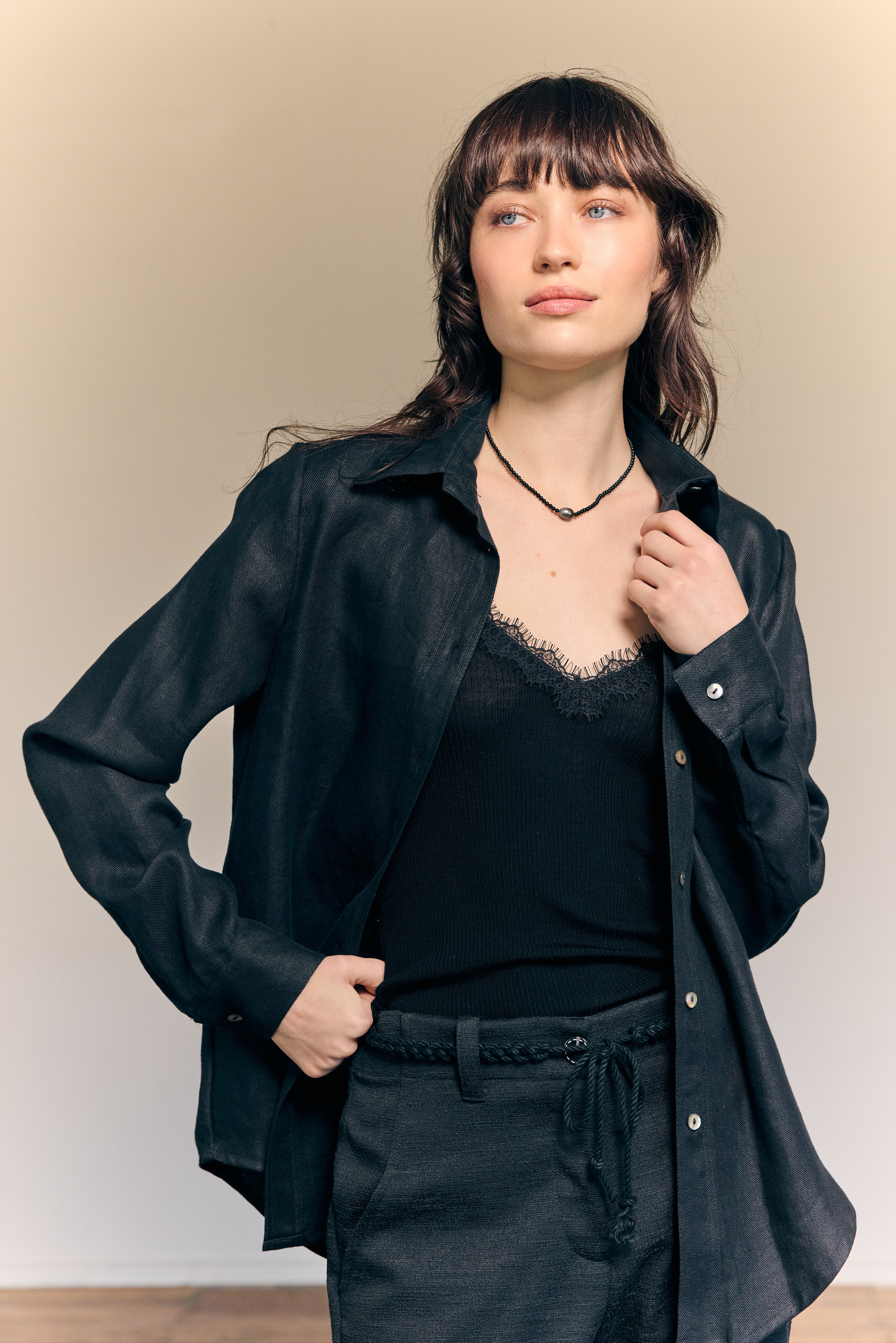 Rosa Lace Cami Black