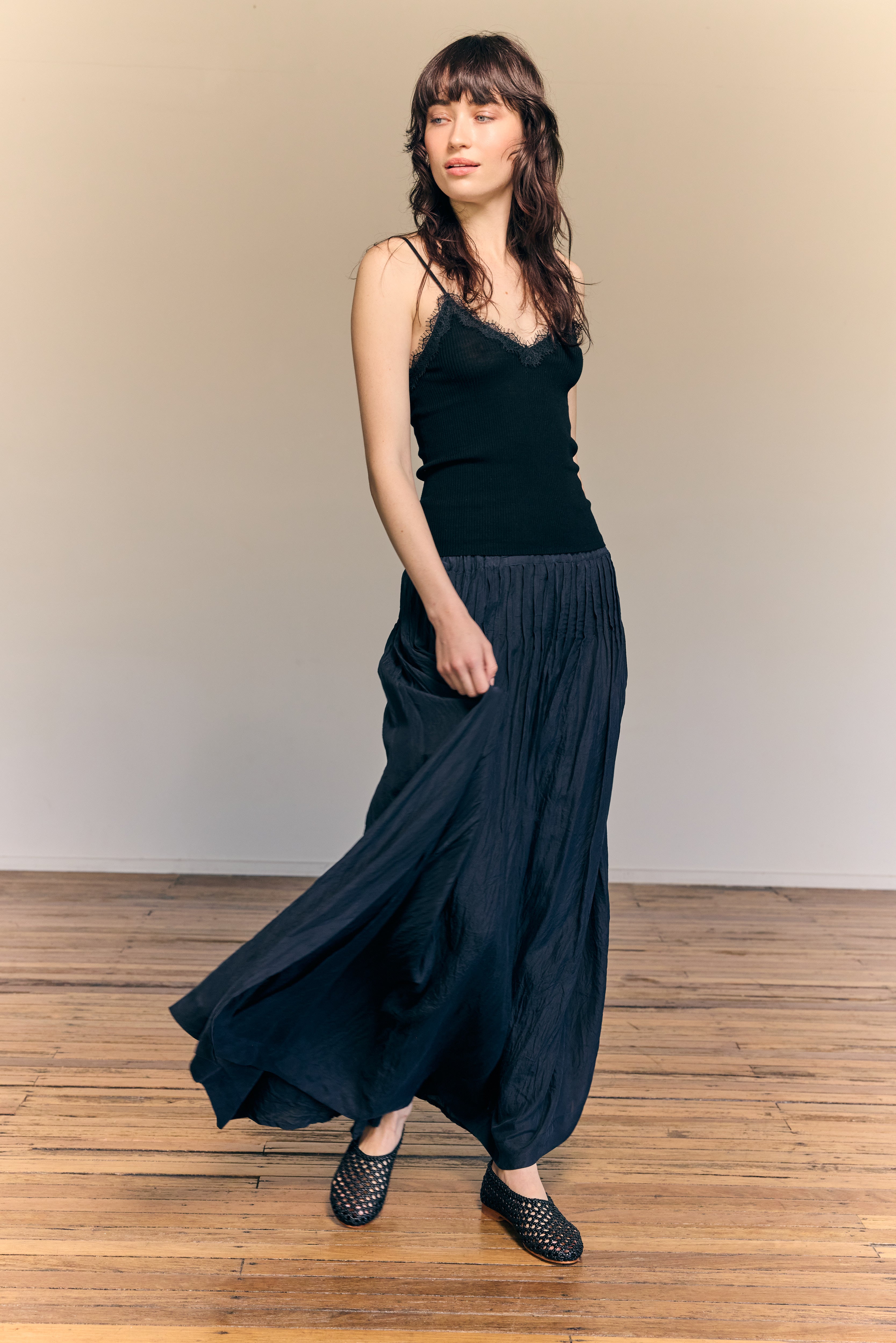 Hope Skirt  Natural Fibres Black