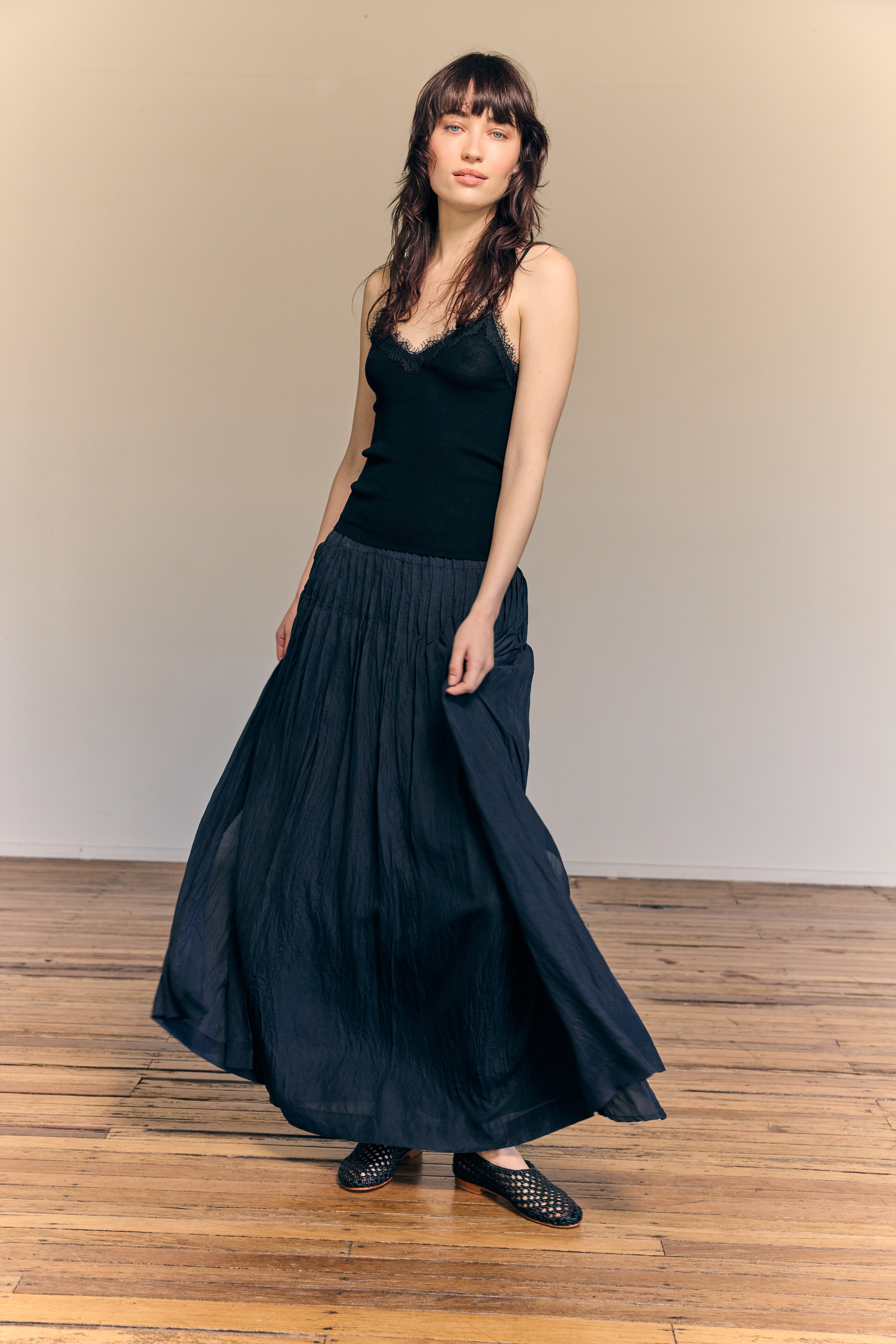 Hope Skirt  Natural Fibres Black