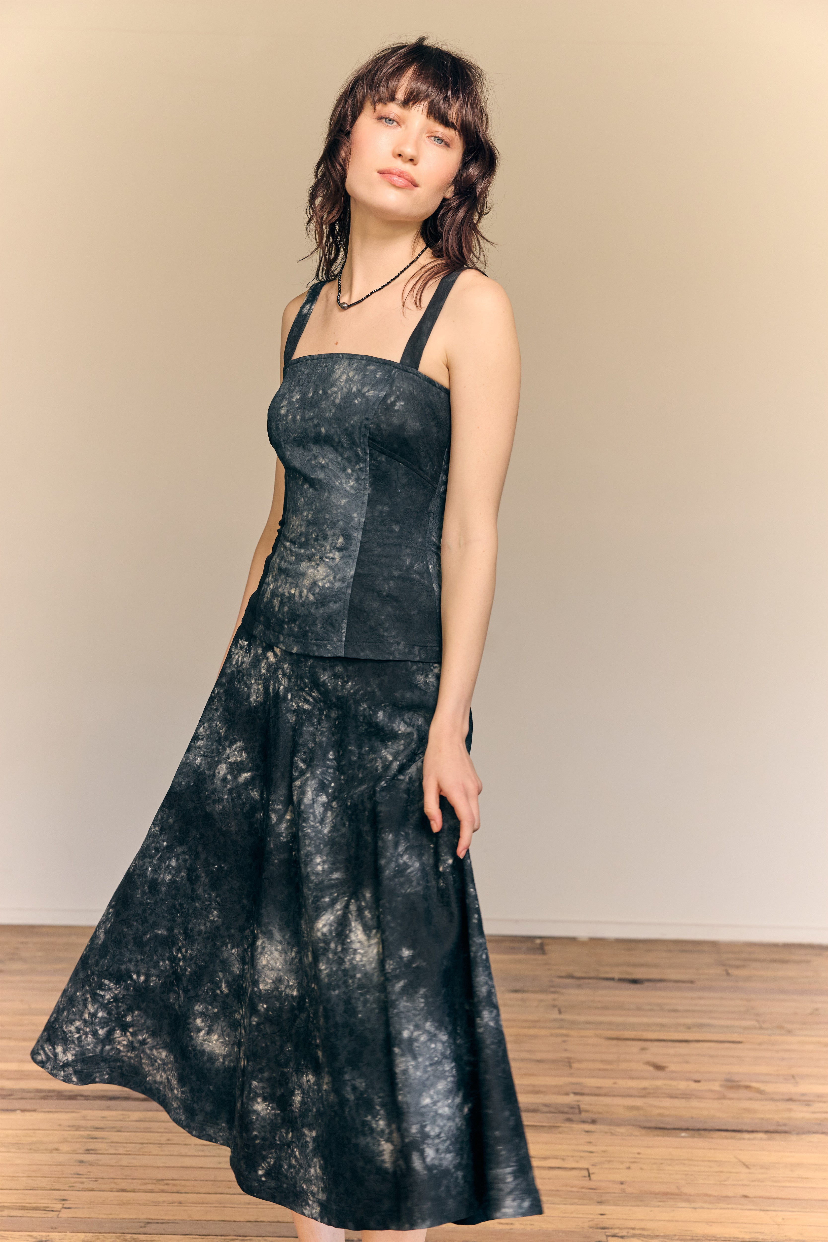 Cherie Bustier de algodón Ocean Shibori