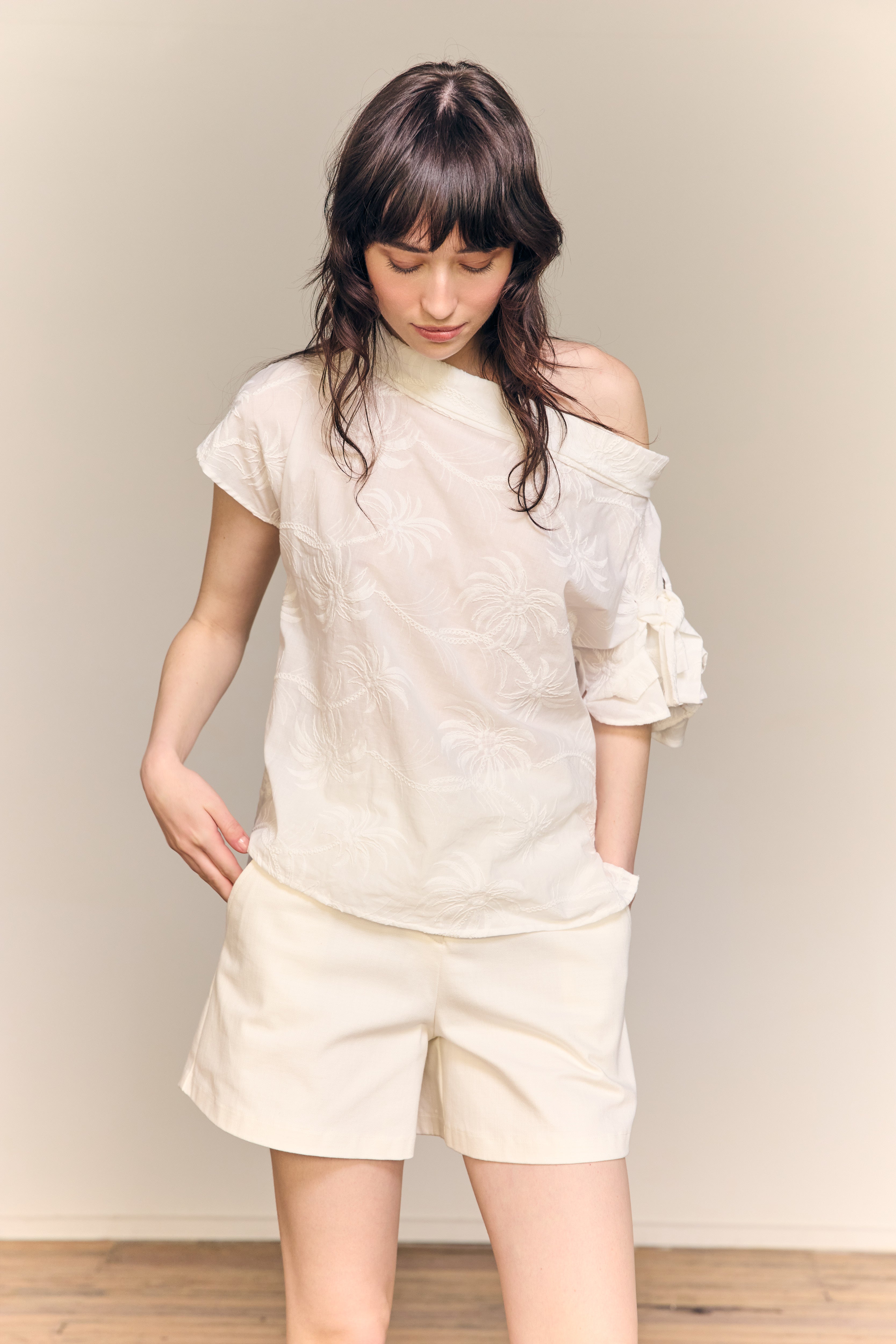 Ava Short White Denim