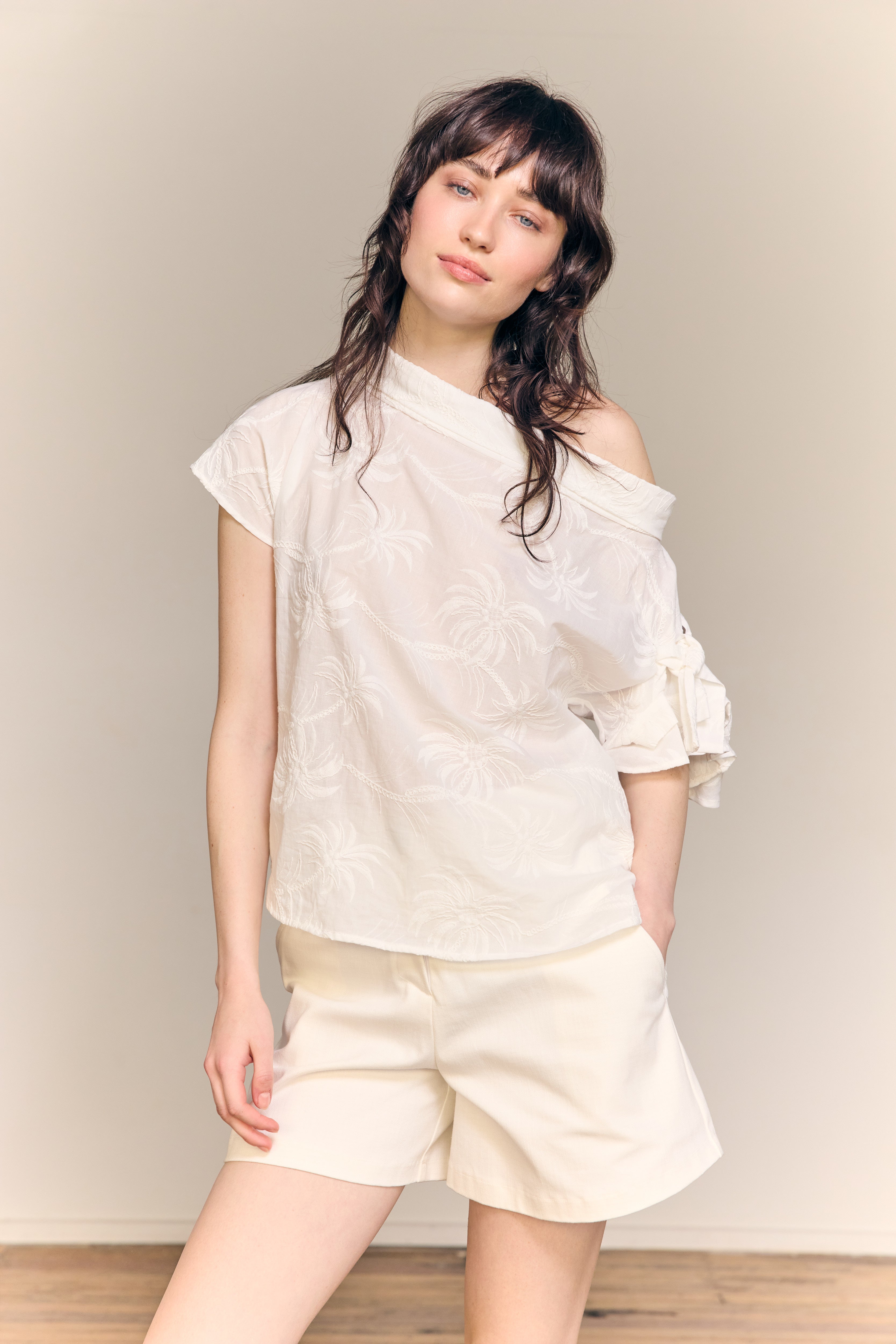 Ava Short White Denim