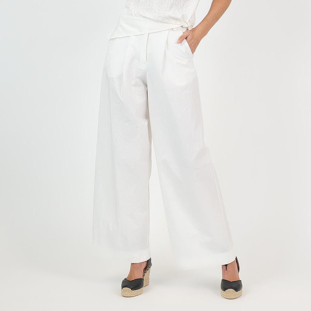 Charlie Pant Cotton White