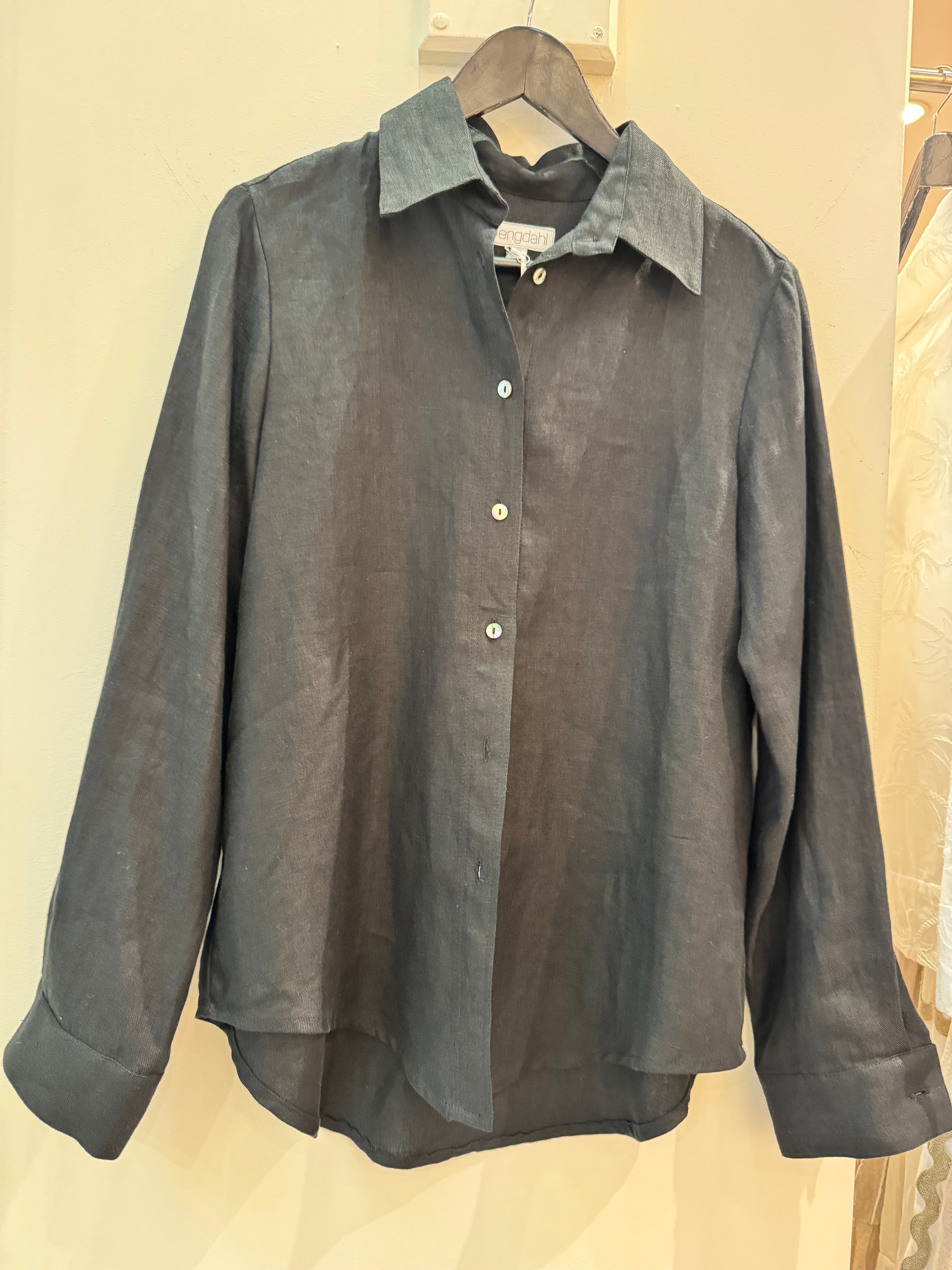 Adele Jacket Linen Black