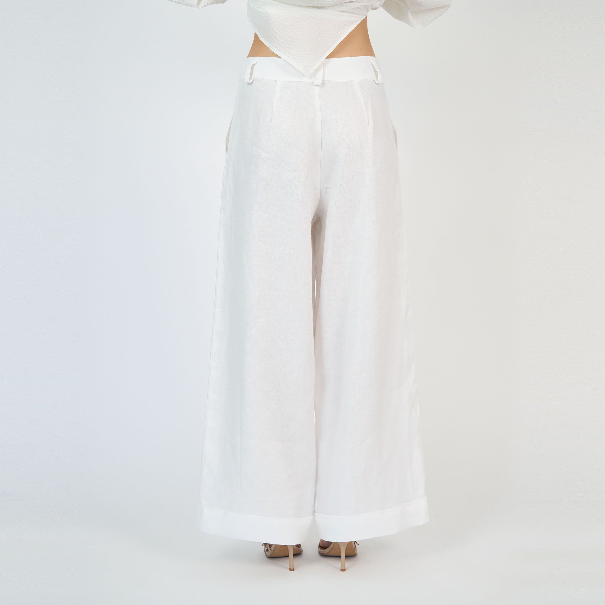 Charlie Pant Linen White