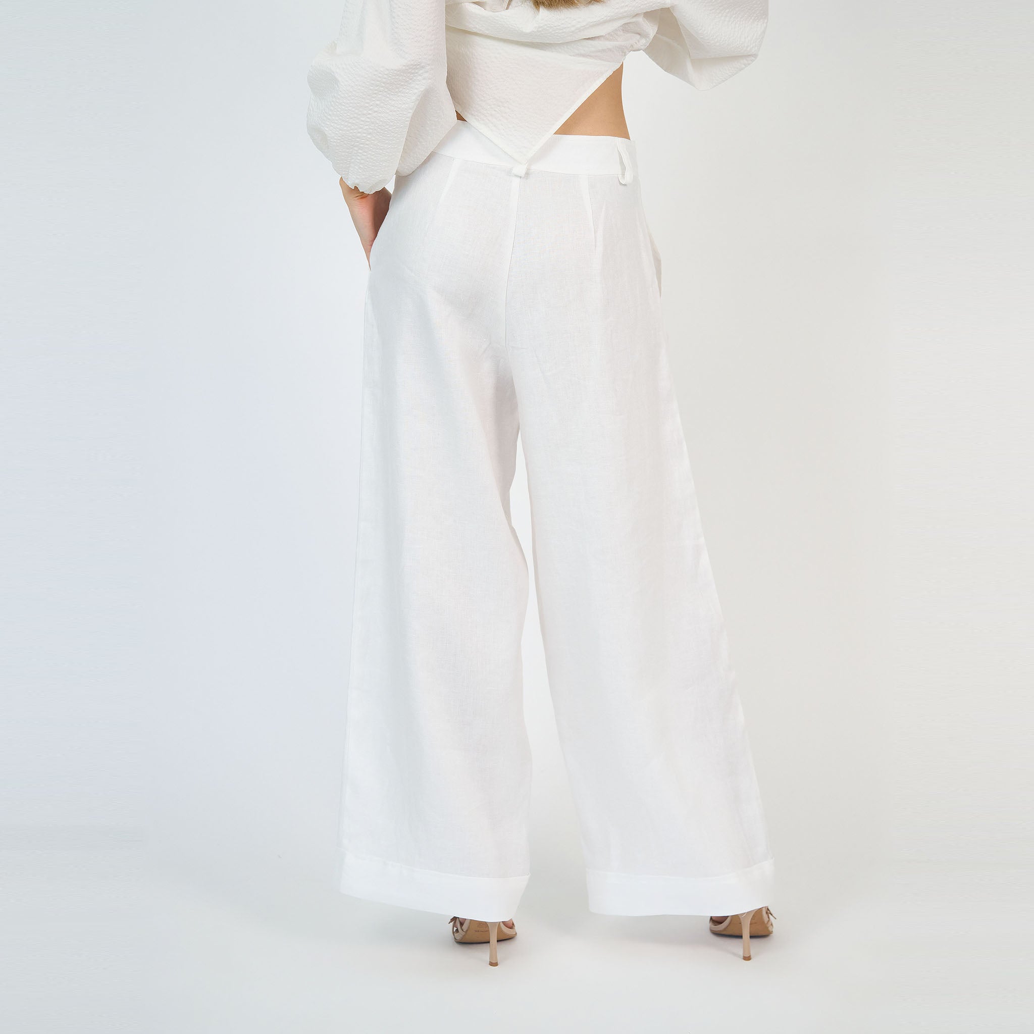Charlie Pant Linen White