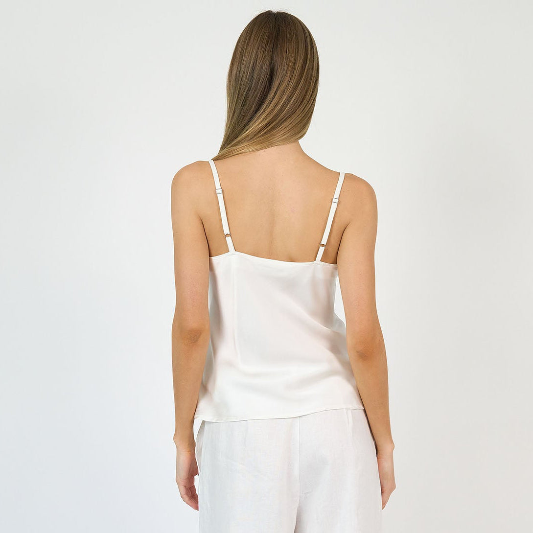 Sophia Camisole Silk White