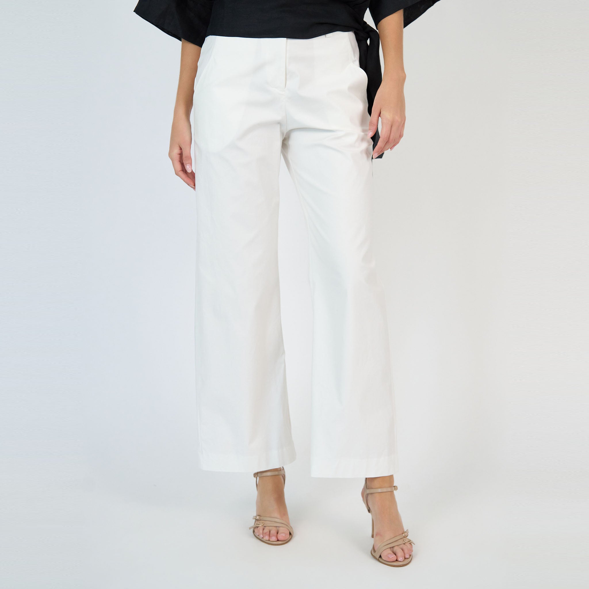 Penelope Pant White Cotton