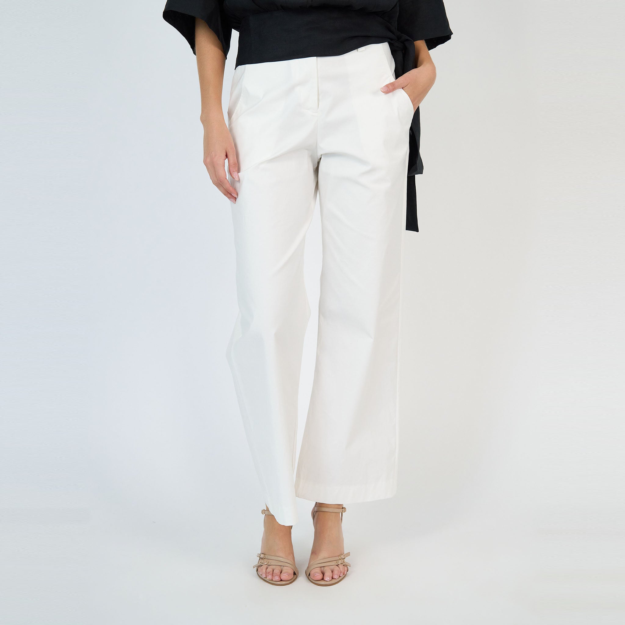 Penelope Pant White Cotton
