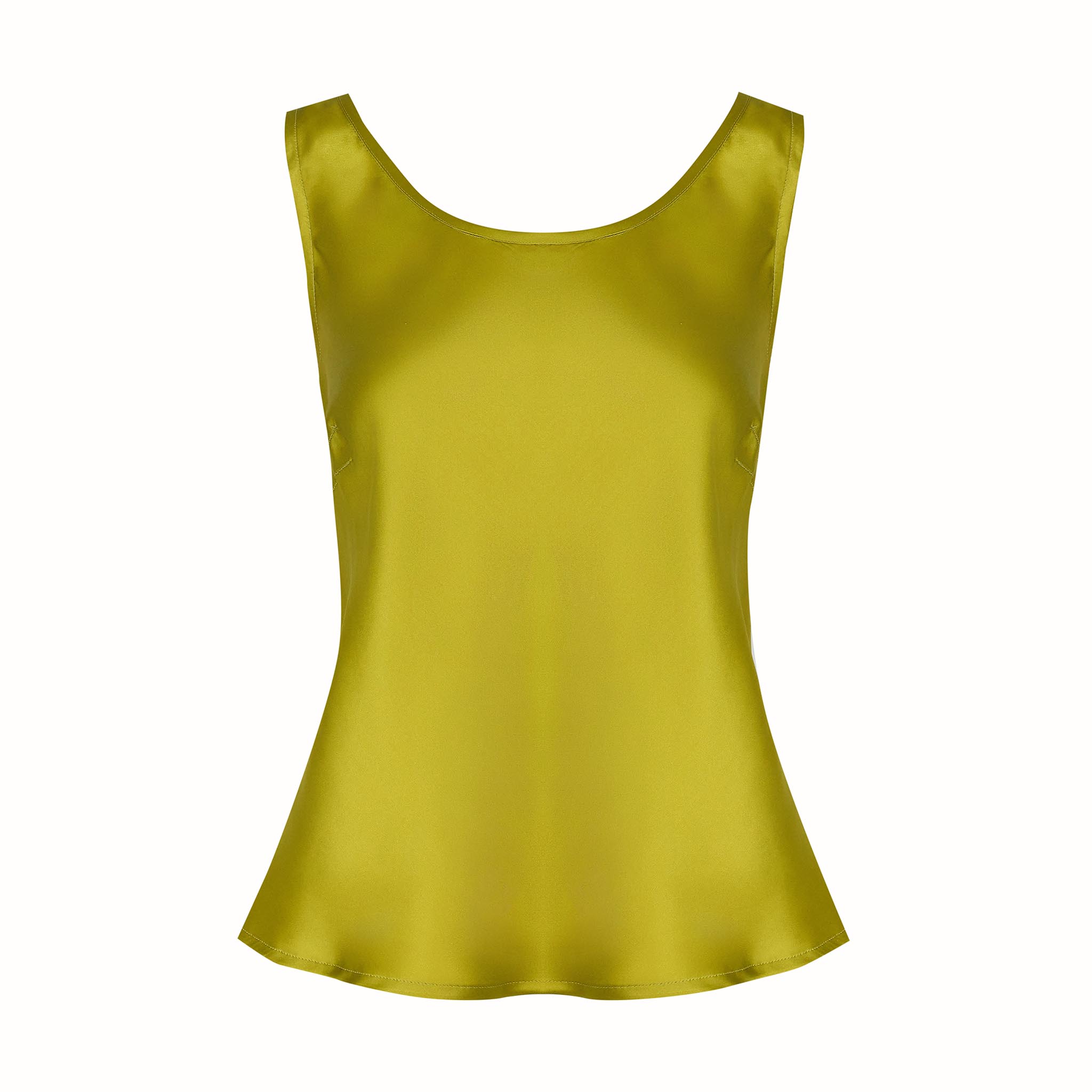 Coco Bias Top Silk Chartreuse