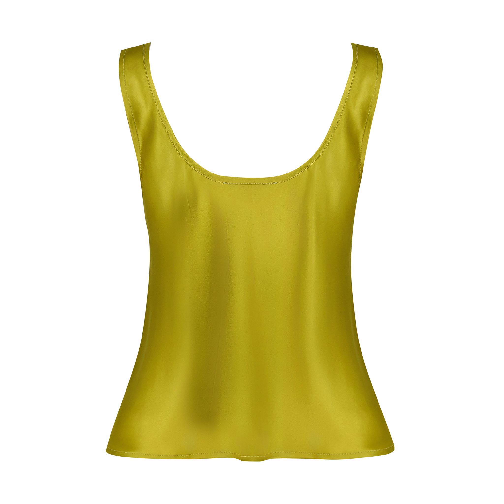 Coco Bias Top Silk Chartreuse