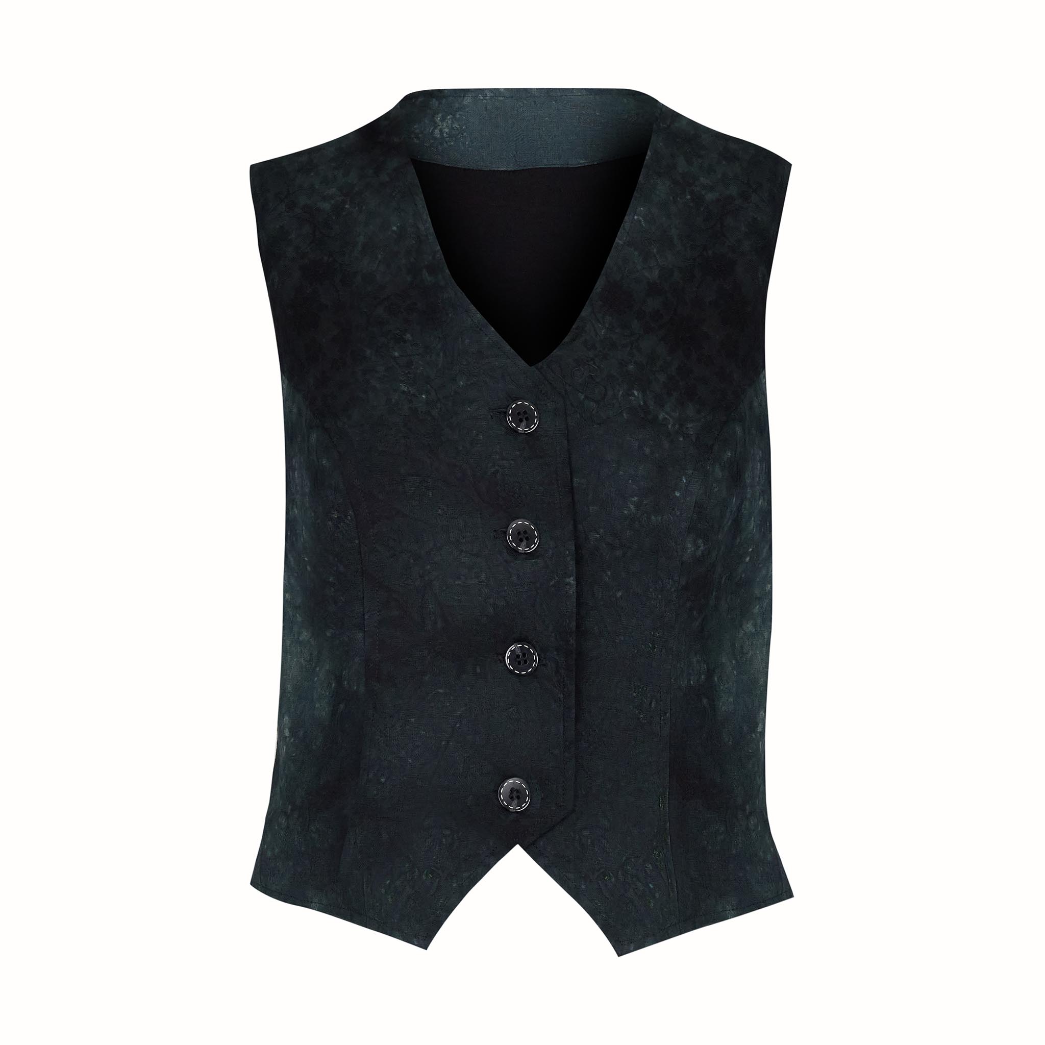 Penelope Vest Ocean Cotton Shibori