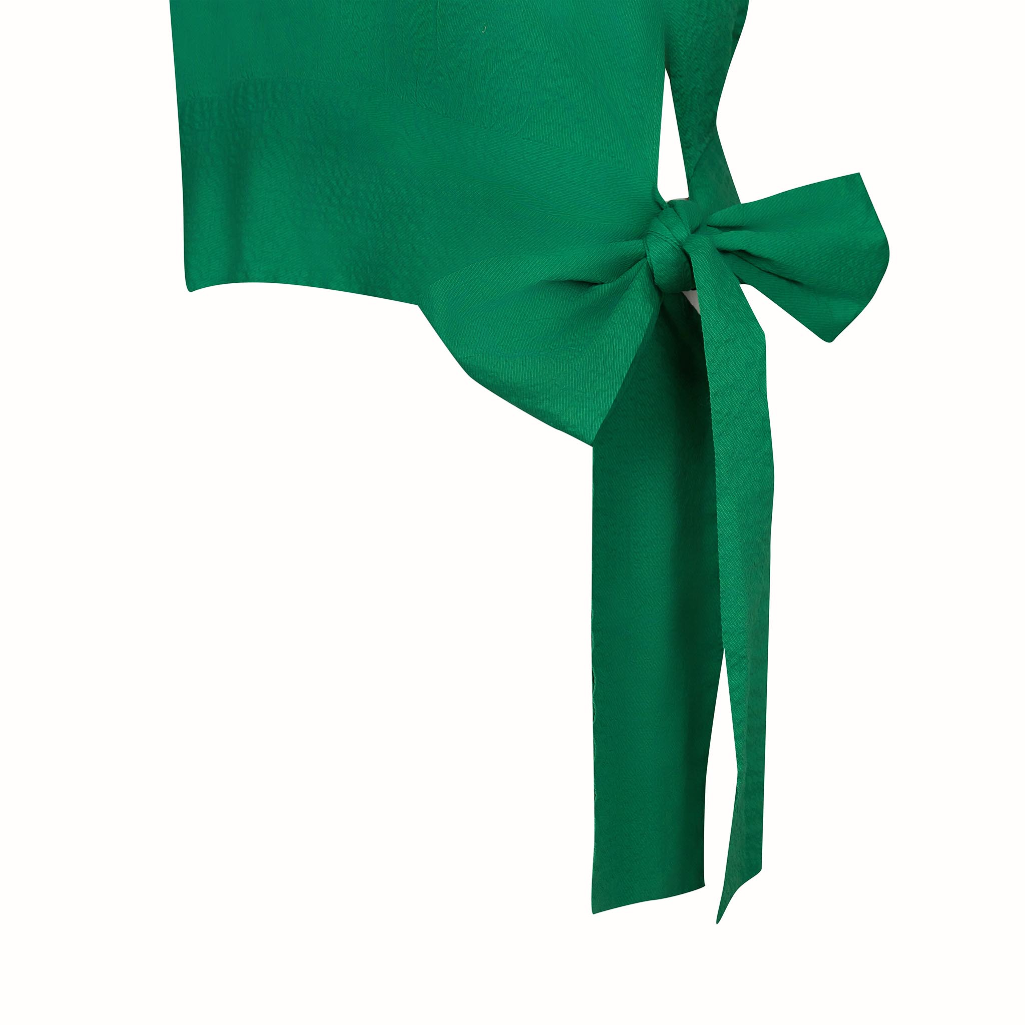 Simona Blouse Cotton Plissé Green