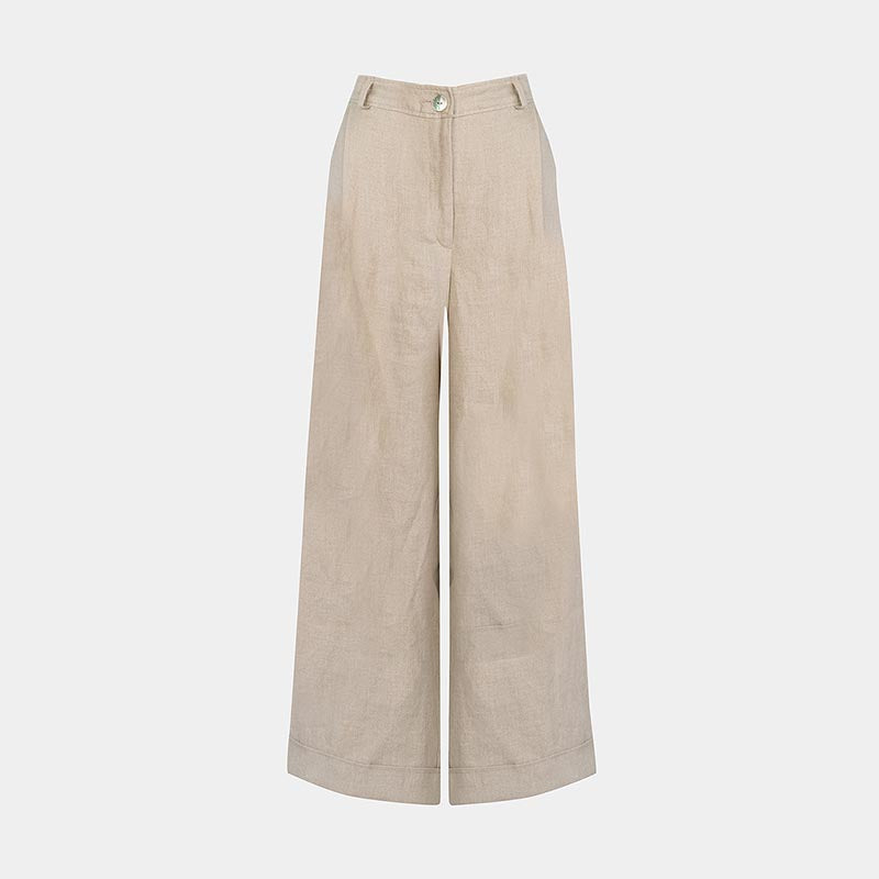 Charlie Pant Linen Ecru